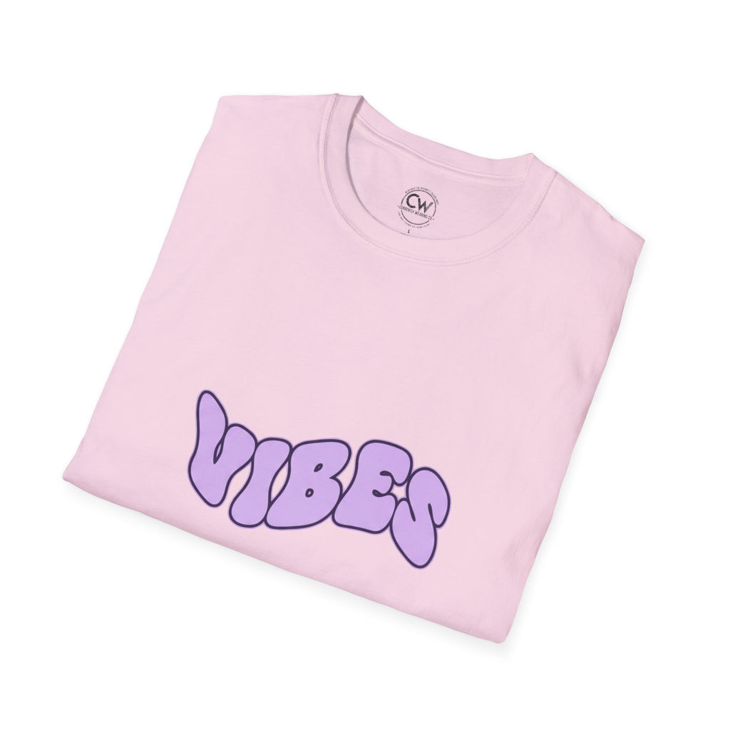 Vibes Shirt - Positive Energy Tee - Good Vibes Only Shirt - Aesthetic Bubble Letter T-Shirt, Unisex Softstyle T-Shirt, Casual Tee, Comfortable Graphic Shirt, Gift for Friends, Everyday Wear, Positive Energy Tee