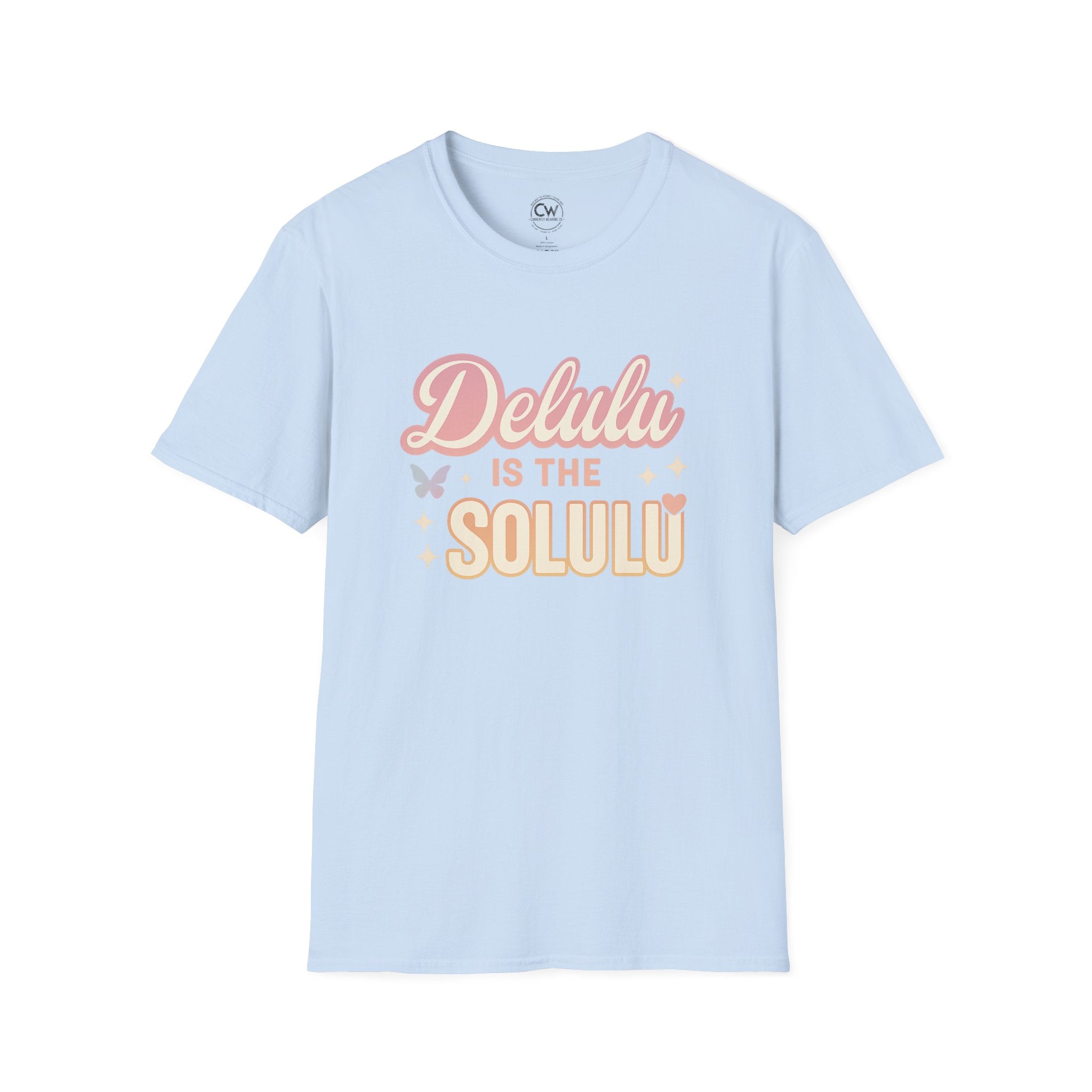 Delulu is the Solulu Shirt - Funny Delusion Tee, Internet Slang Shirt, Gen Z Humor Tee, Trendy Graphic Shirt, Unisex Softstyle T-Shirt