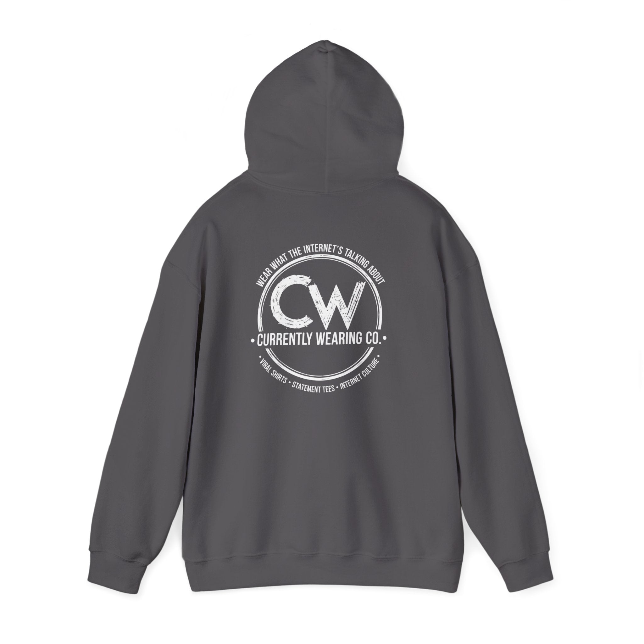Offline Mode Currently Unavailable Hoodie - Currently Wearing Co Signature Logo Collection - Chronically Online Humor Sweatshirt Unisex Heavy Blend Hooded Sweatshirt