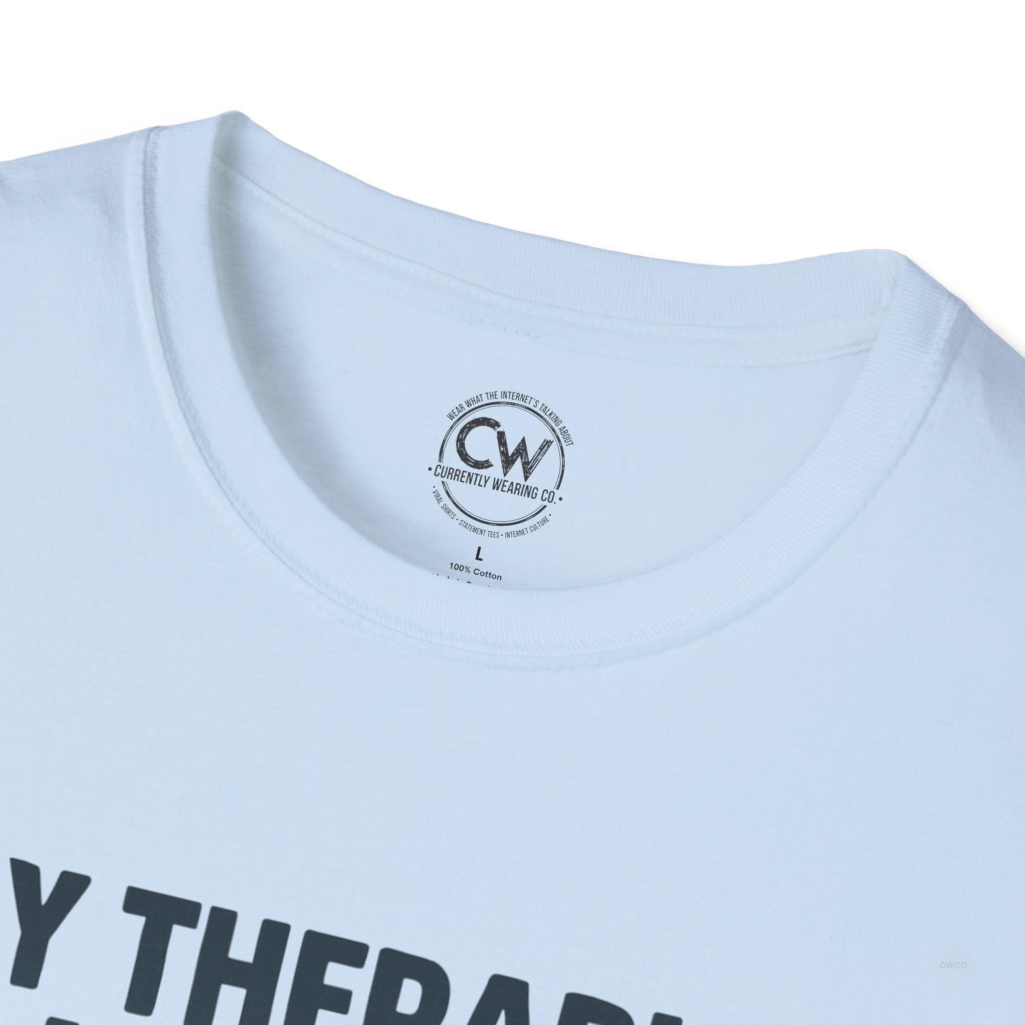 My Therapist Is An AI And It's Going Great Shirt - Funny AI Therapy Tee - Mental Health Humor Shirt - Chatbot Therapist T-Shirt Unisex Softstyle Shirt, Gift for Tech Lovers, Quirky Apparel, Mental Health Awareness