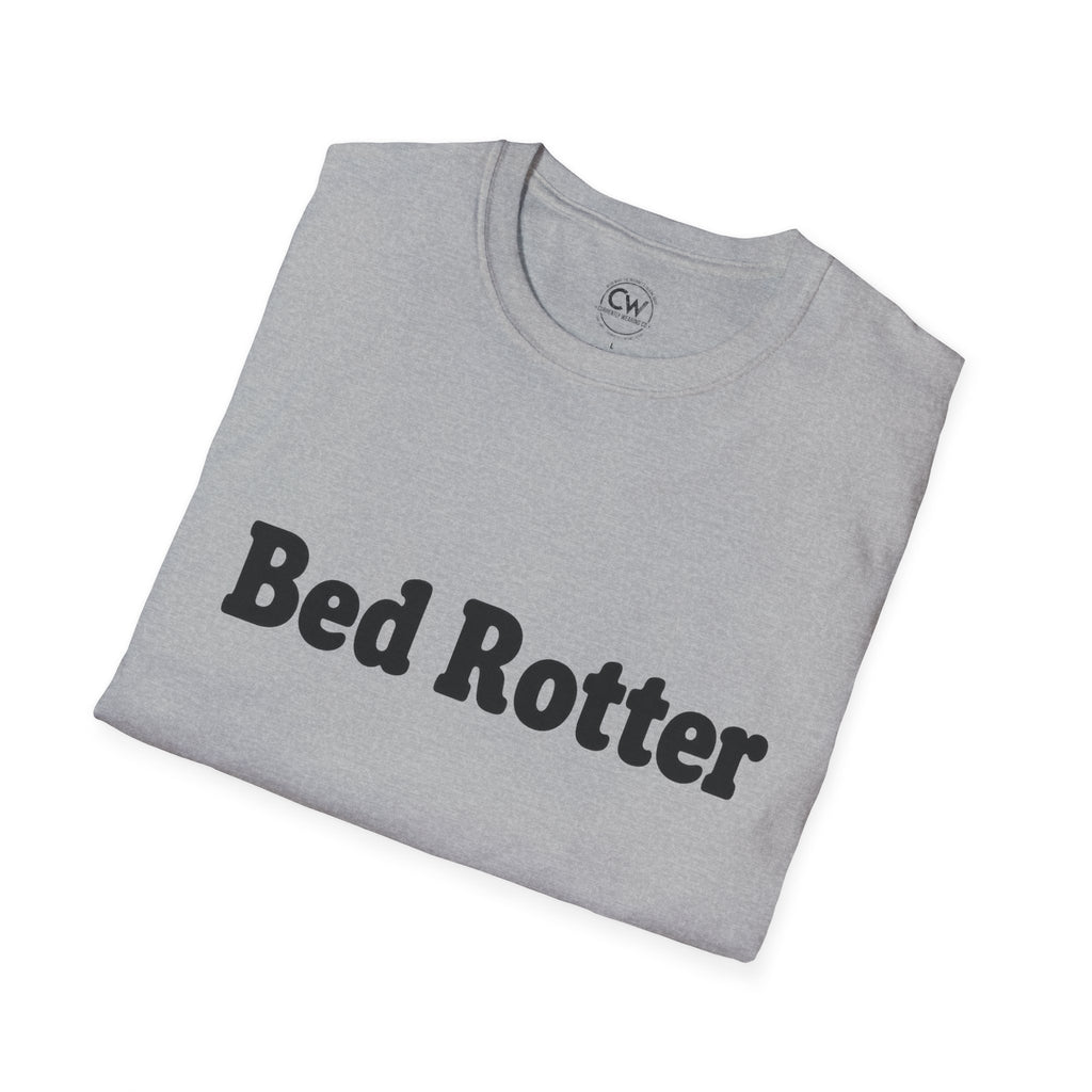 Bed Rotter Shirt - Funny Lazy Day Tee - Gen Z Slang Shirt - Bed Rotting Lifestyle T-Shirt, Unisex Softstyle T-Shirt, Casual Fashion, Gift for Sleep Lovers, Lazy Day Tee, Comfortable Everyday Wear, Relaxation Shirt