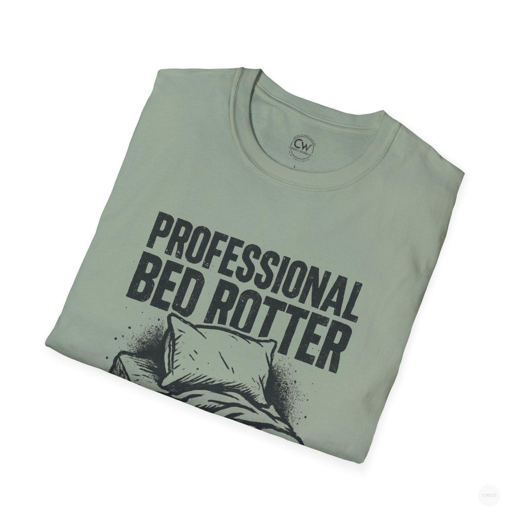 Professional Bed Rotter Funny Graphic Tee - Gen Z Mental Health Humor Shirt, Unisex Softstyle T-Shirt