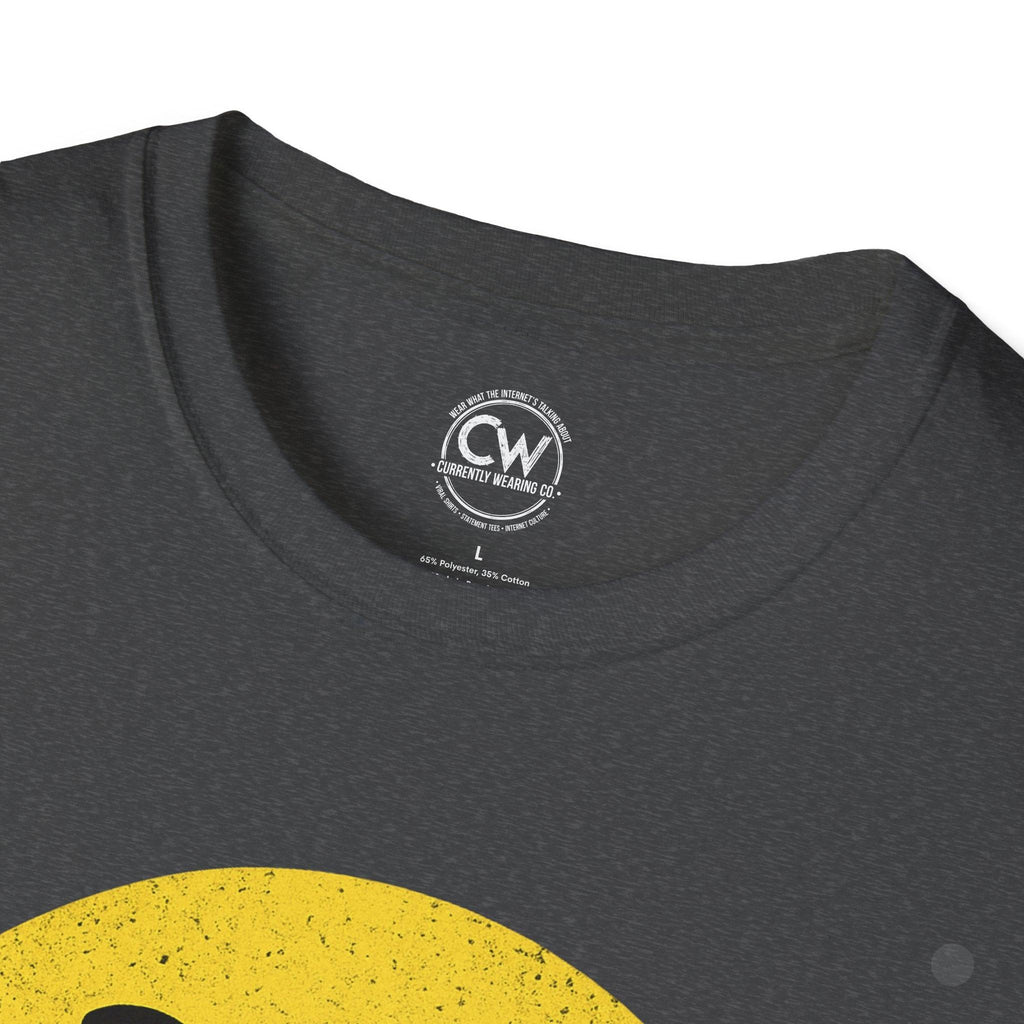 Evil Smiley Face Tee - Mischievous Devil Emoji Graphic Shirt, Unisex Softstyle T-Shirt