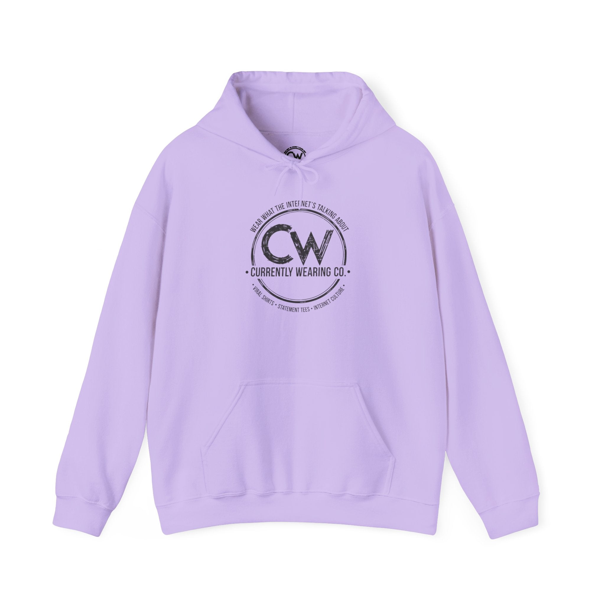 Currently Wearing Co Signature Logo Hoodie - Wear What the Internet's Talking About Hoodie - CW Brand Streetwear Hoodie - Internet Culture Sweatshirt, Cozy Unisex Hoodie for Everyday Wear, Gift for Her, Birthday Present, Casual Style, Fashionable Layering