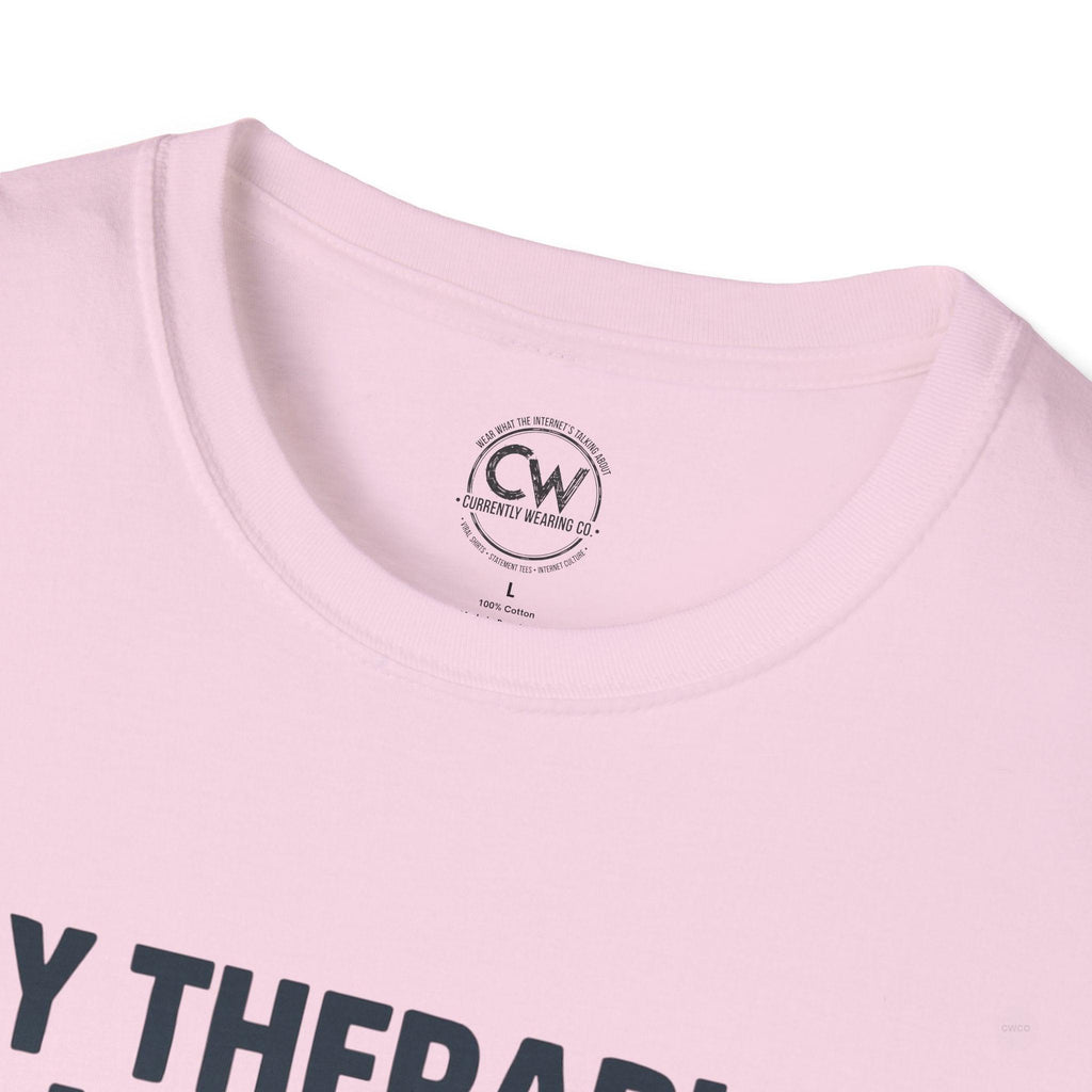 My Therapist Is An AI And It's Going Great Shirt - Funny AI Therapy Tee - Mental Health Humor Shirt - Chatbot Therapist T-Shirt Unisex Softstyle Shirt, Gift for Tech Lovers, Quirky Apparel, Mental Health Awareness