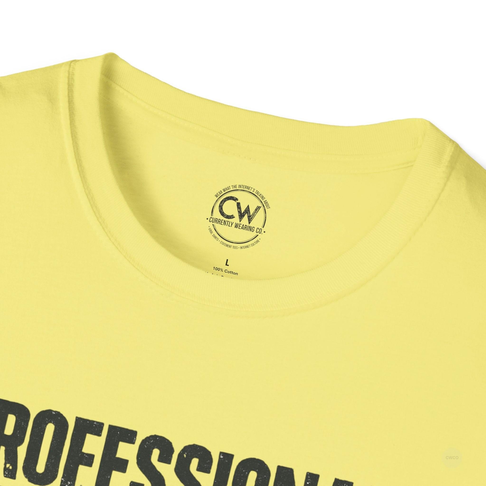 Professional Bed Rotter Funny Graphic Tee - Gen Z Mental Health Humor Shirt, Unisex Softstyle T-Shirt