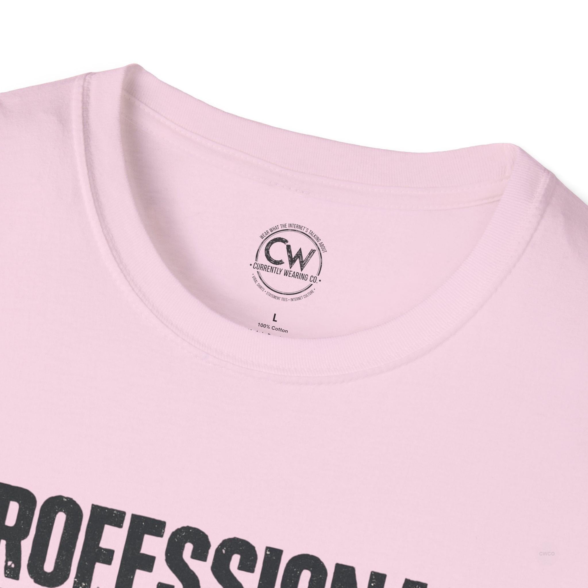 Professional Bed Rotter Funny Graphic Tee - Gen Z Mental Health Humor Shirt, Unisex Softstyle T-Shirt