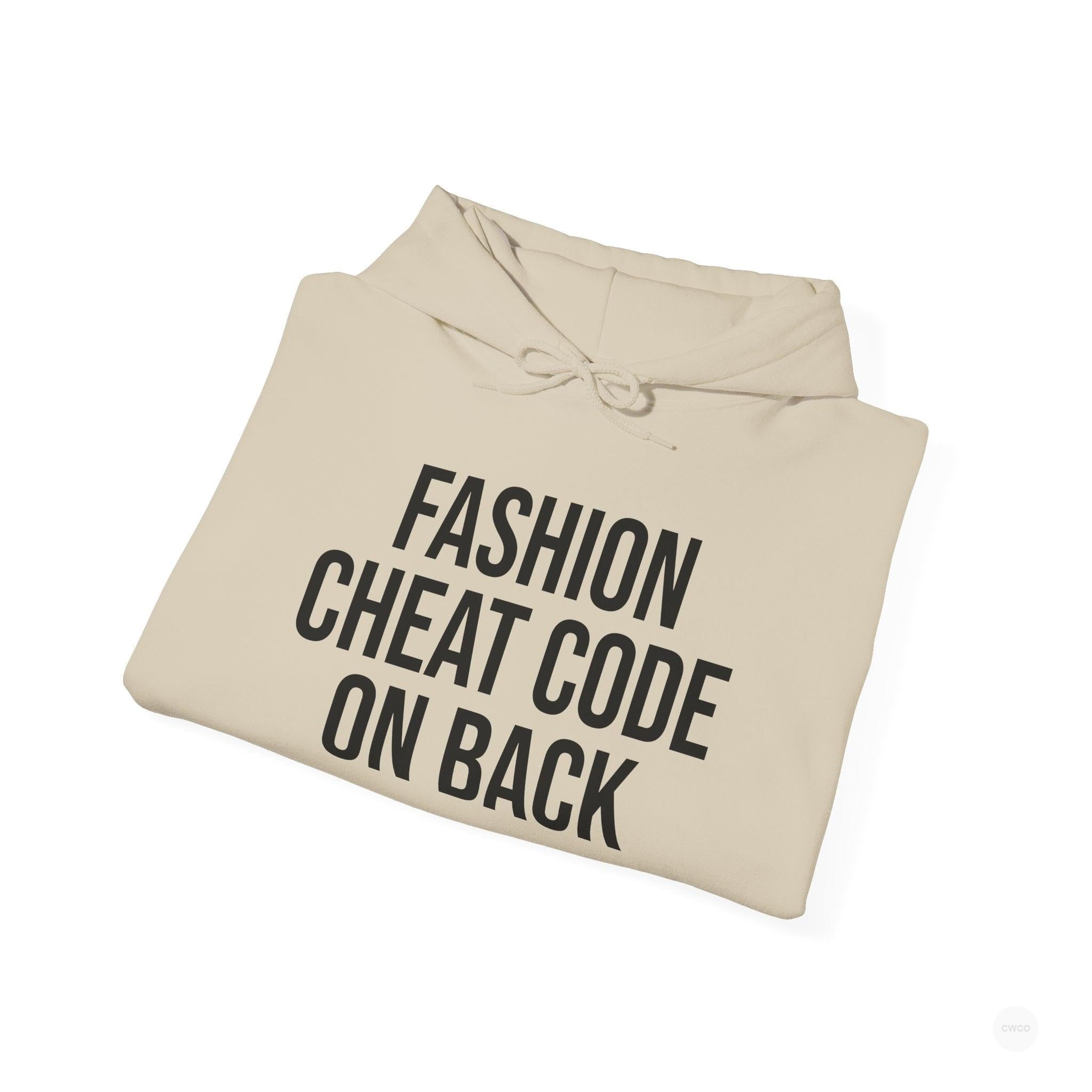 Fashion Cheat Code Hoodie - Signature Streetwear Statement Hoodie | Cozy Streetwear for Casual Days, Lounge Wear, Gift Idea, Trendy Fashion