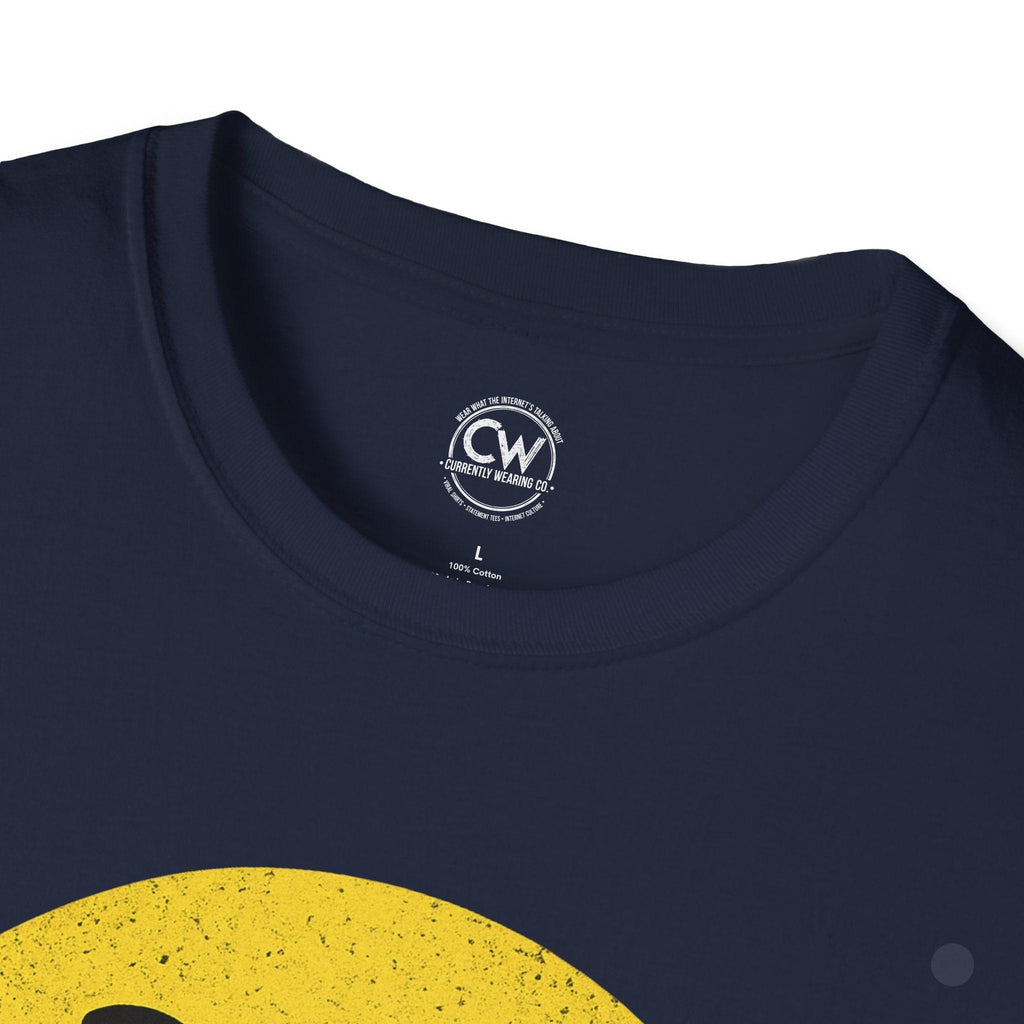 Evil Smiley Face Tee - Mischievous Devil Emoji Graphic Shirt, Unisex Softstyle T-Shirt