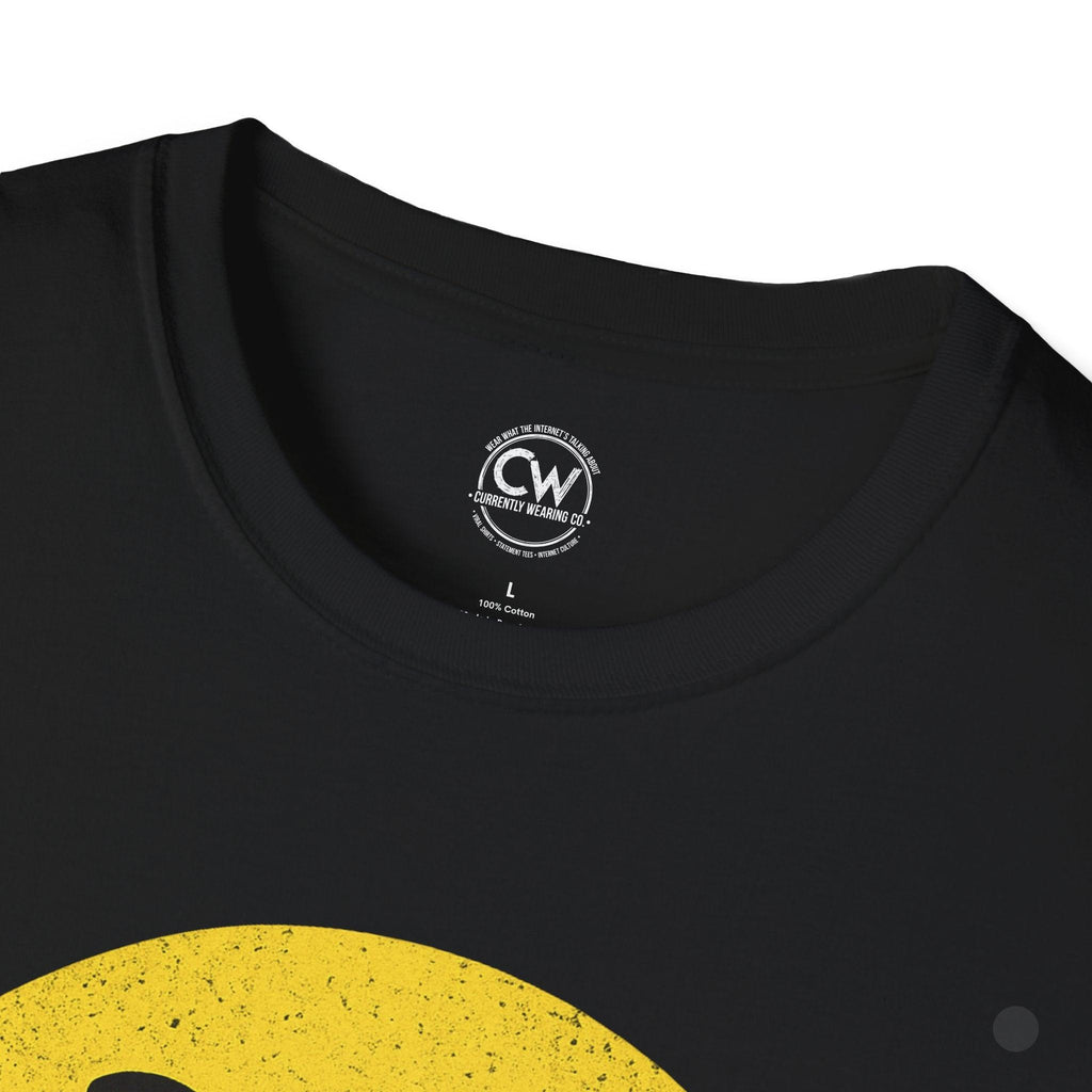 Evil Smiley Face Tee - Mischievous Devil Emoji Graphic Shirt, Unisex Softstyle T-Shirt