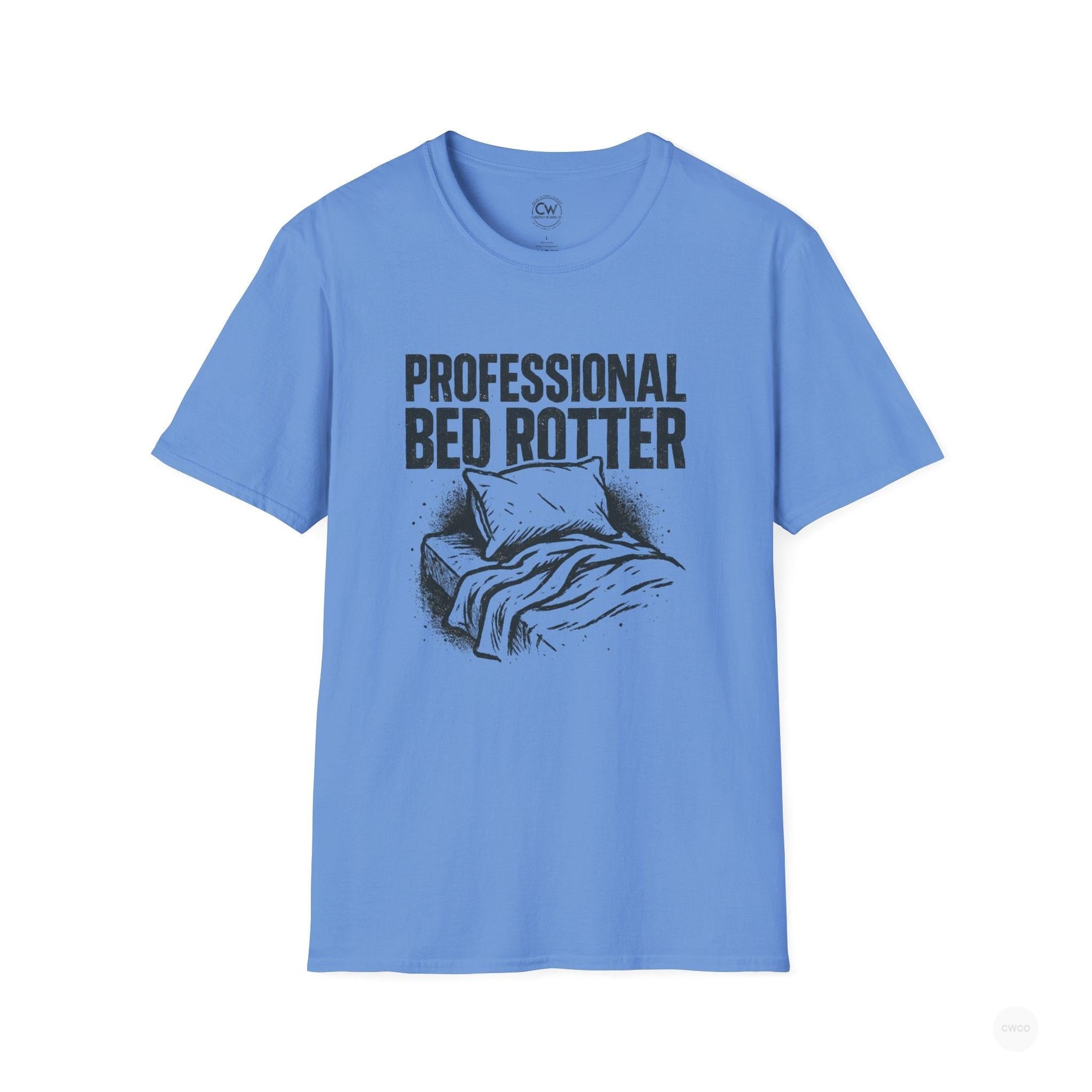 Professional Bed Rotter Funny Graphic Tee - Gen Z Mental Health Humor Shirt, Unisex Softstyle T-Shirt