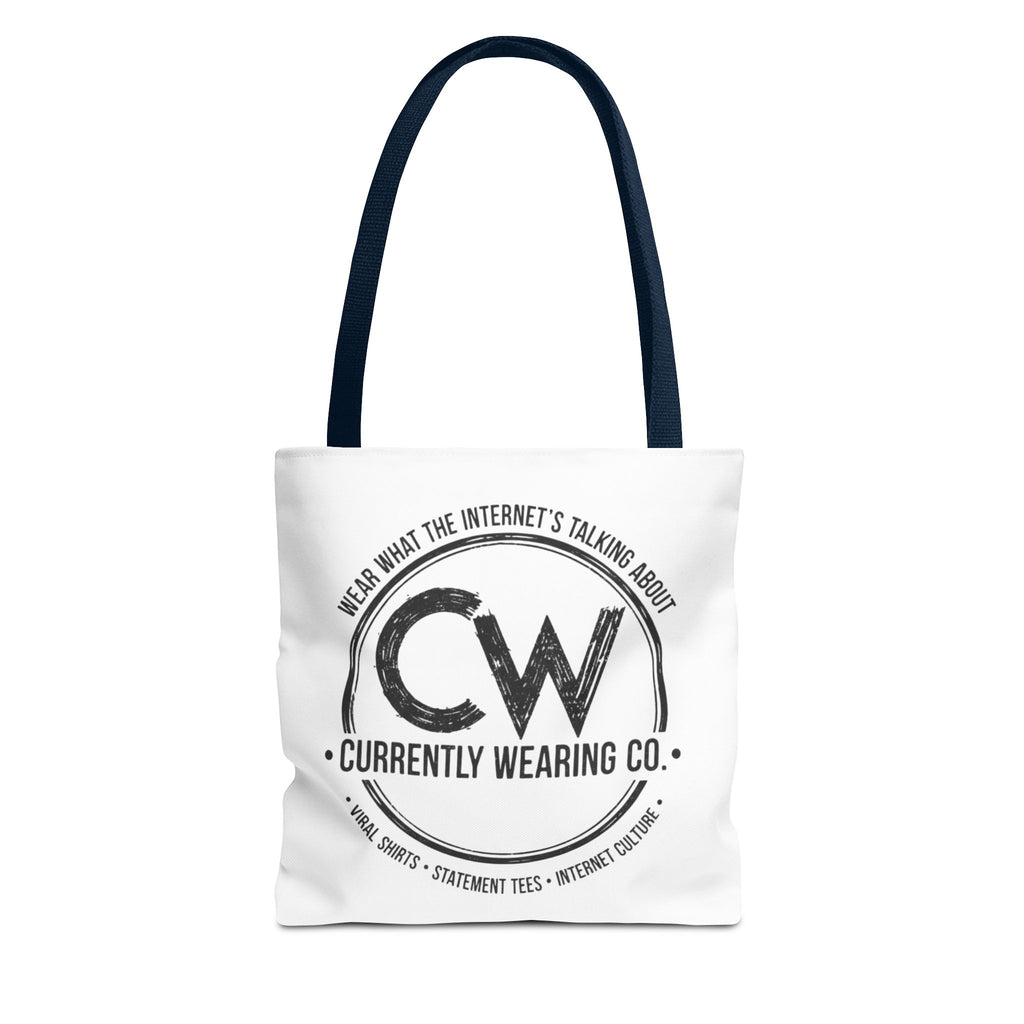 Currently Wearing Co Logo Tote Bag, Wear What the Internet's Talking About Canvas Bag