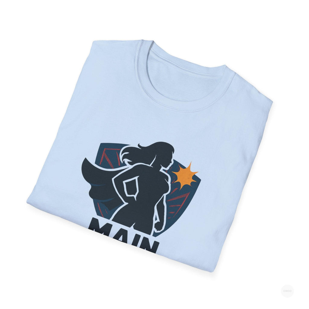 Main Character Energy Graphic Tee - Empowerment Statement Unisex Softstyle T-Shirt | Gift for Her, Women Empowerment, Casual Wear, Birthday, Positive Vibes