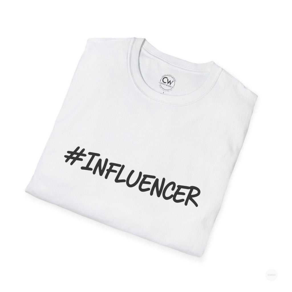 #INFLUENCER Statement Tee - Social Media Content Creator Shirt Unisex Softstyle T-Shirt, Casual Tee, Gift for Content Creators, Trendy Outfit, Comfortable Everyday Wear