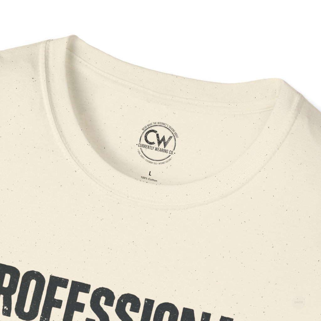 Professional Bed Rotter Funny Graphic Tee - Gen Z Mental Health Humor Shirt, Unisex Softstyle T-Shirt