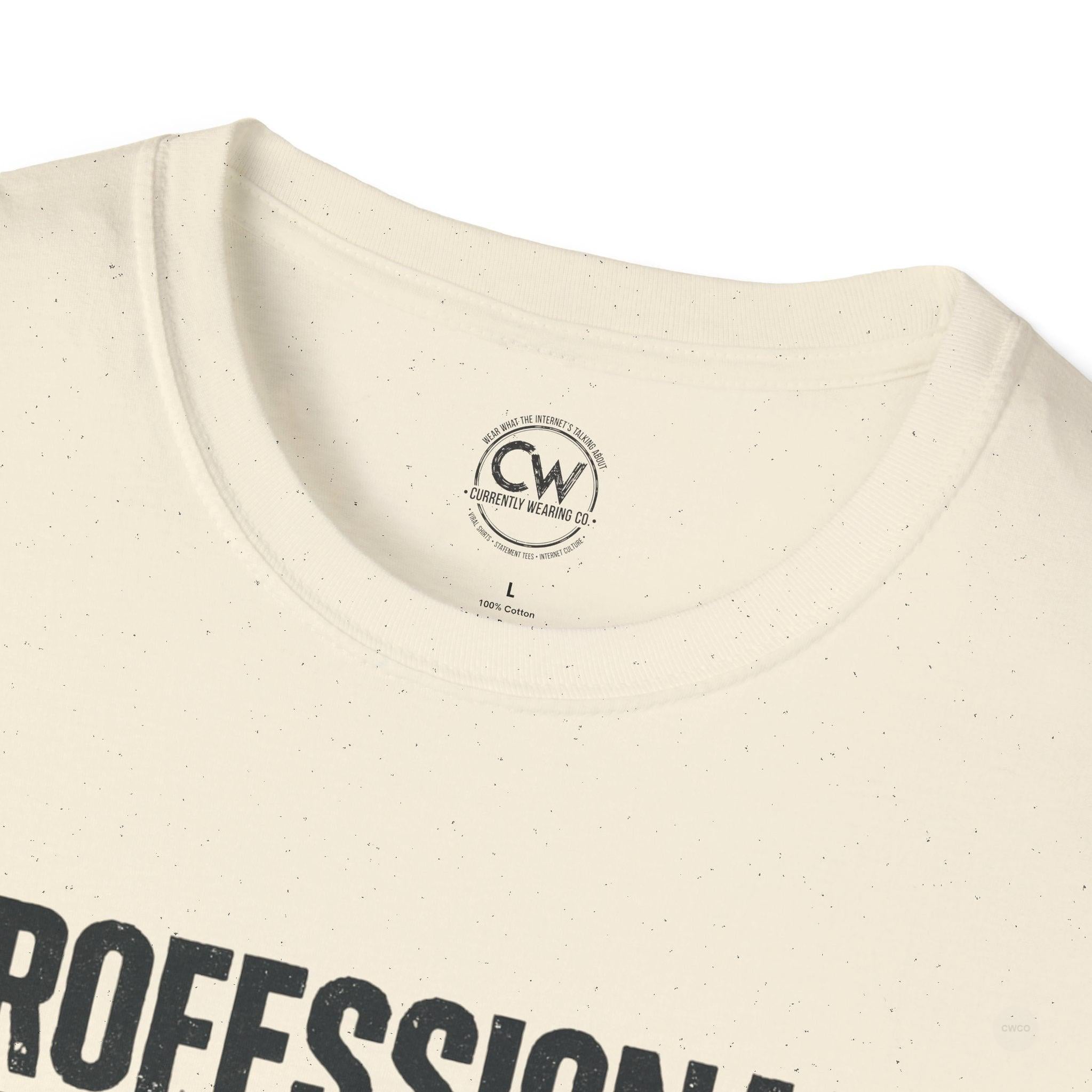 Professional Bed Rotter Funny Graphic Tee - Gen Z Mental Health Humor Shirt, Unisex Softstyle T-Shirt