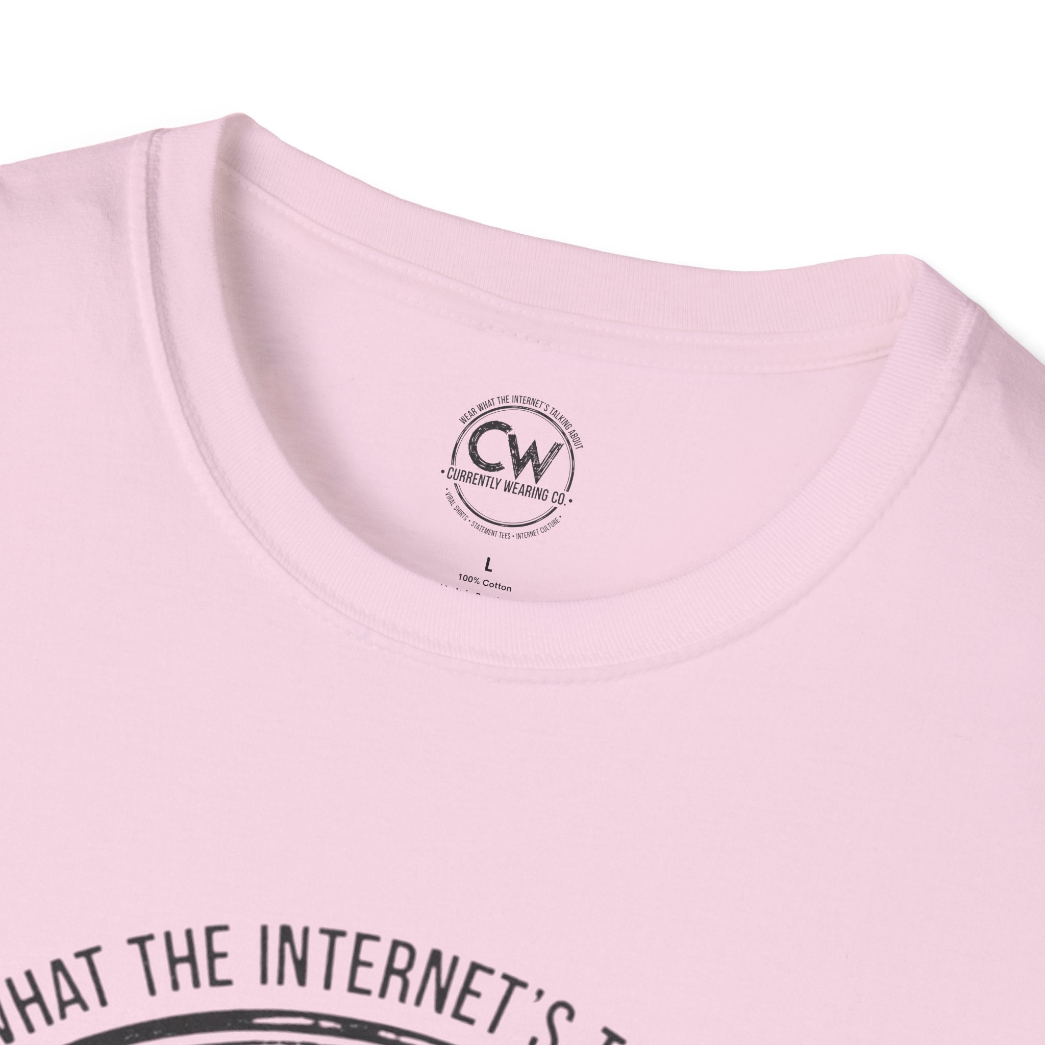 Currently Wearing Co. Unisex Softstyle T-Shirt, Funny Tee, Casual Everyday Wear, Gift for Friends, Humor Shirt, Trendy Graphic T-Shirt