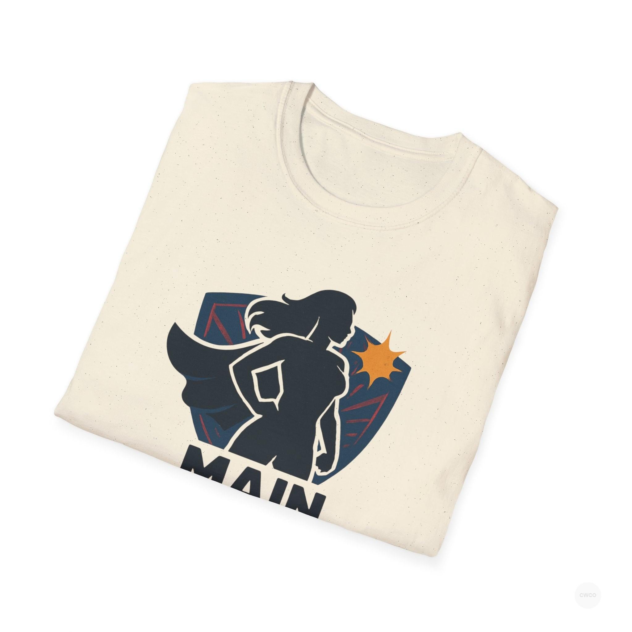 Main Character Energy Graphic Tee - Empowerment Statement Unisex Softstyle T-Shirt | Gift for Her, Women Empowerment, Casual Wear, Birthday, Positive Vibes