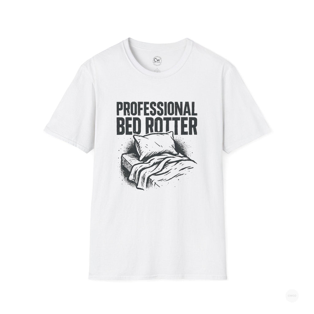 Professional Bed Rotter Funny Graphic Tee - Gen Z Mental Health Humor Shirt, Unisex Softstyle T-Shirt