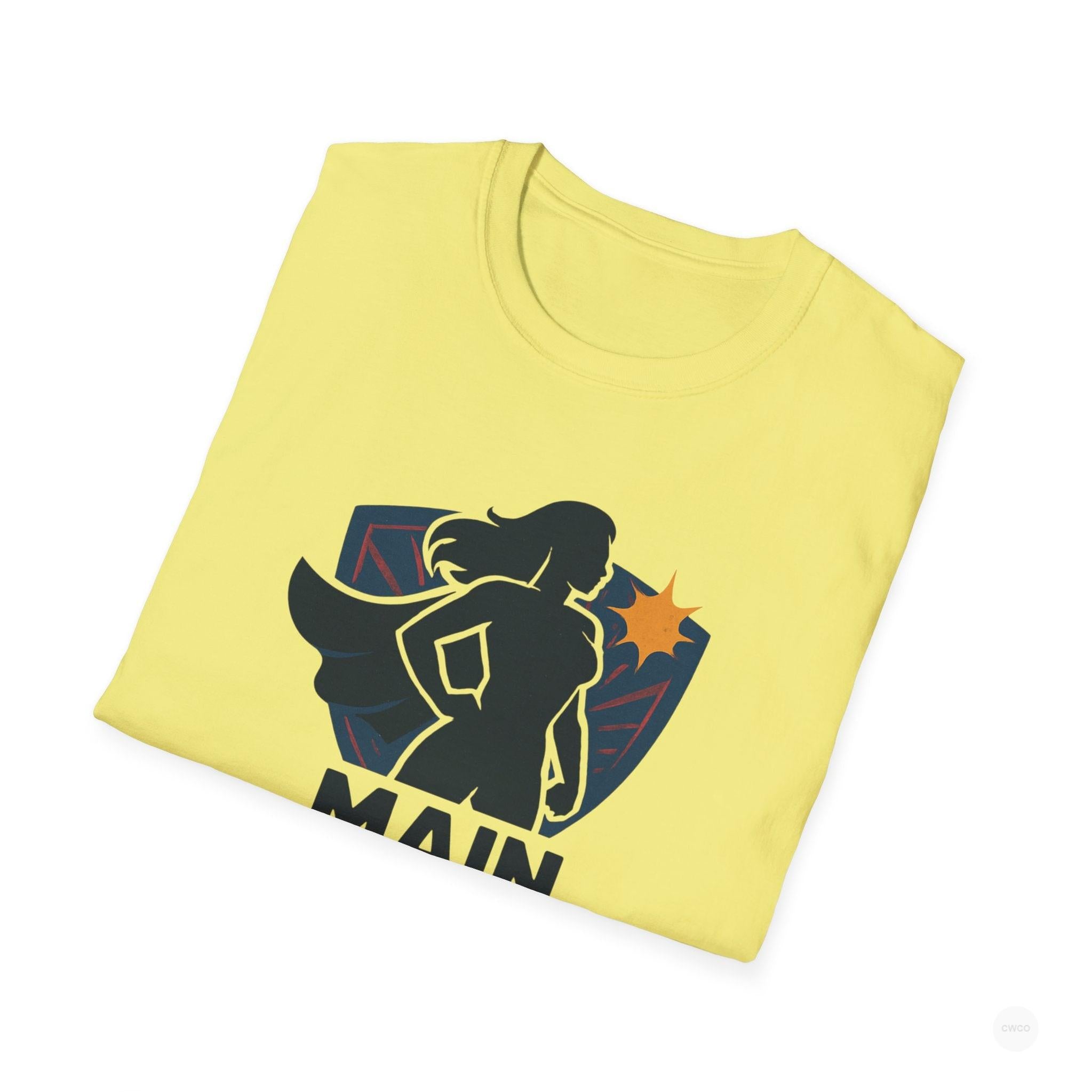 Main Character Energy Graphic Tee - Empowerment Statement Unisex Softstyle T-Shirt | Gift for Her, Women Empowerment, Casual Wear, Birthday, Positive Vibes