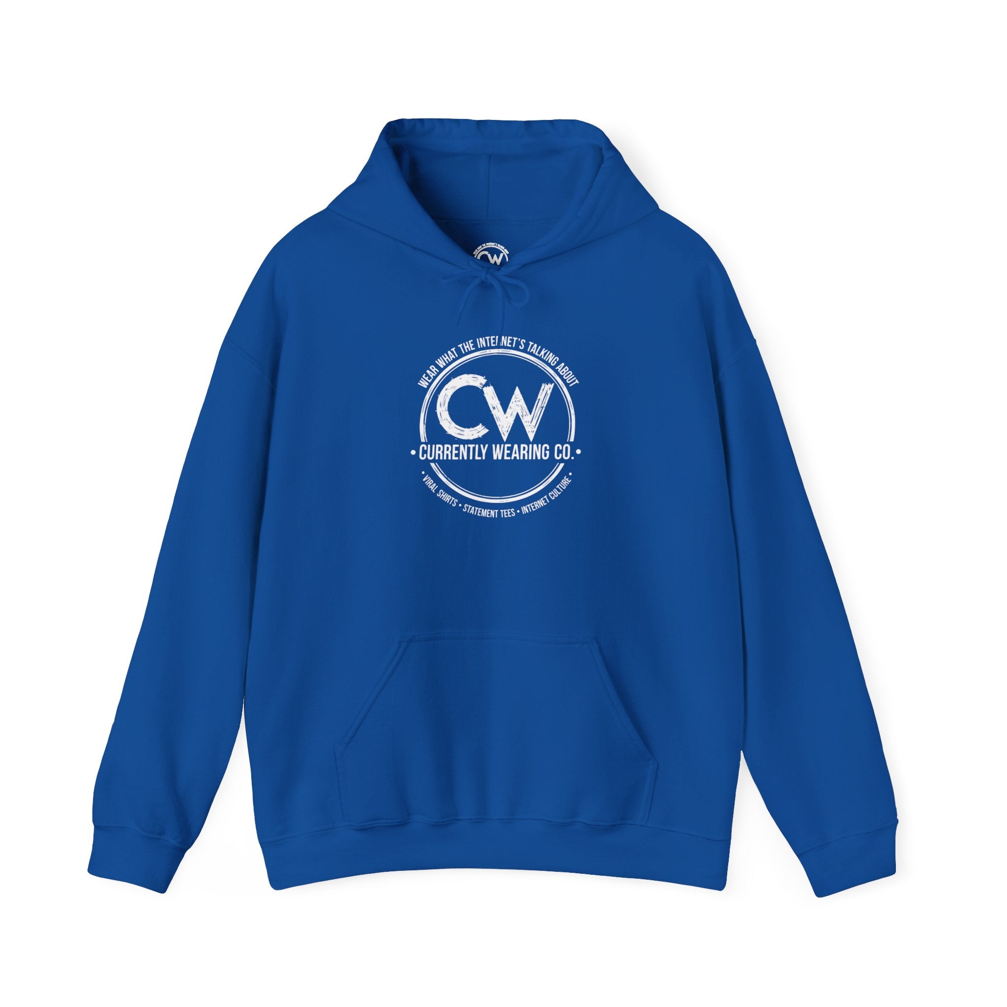 Currently Wearing Co Signature Logo Hoodie - Wear What the Internet's Talking About Hoodie - CW Brand Streetwear Hoodie - Internet Culture Sweatshirt, Cozy Unisex Hoodie for Everyday Wear, Gift for Her, Birthday Present, Casual Style, Fashionable Layering