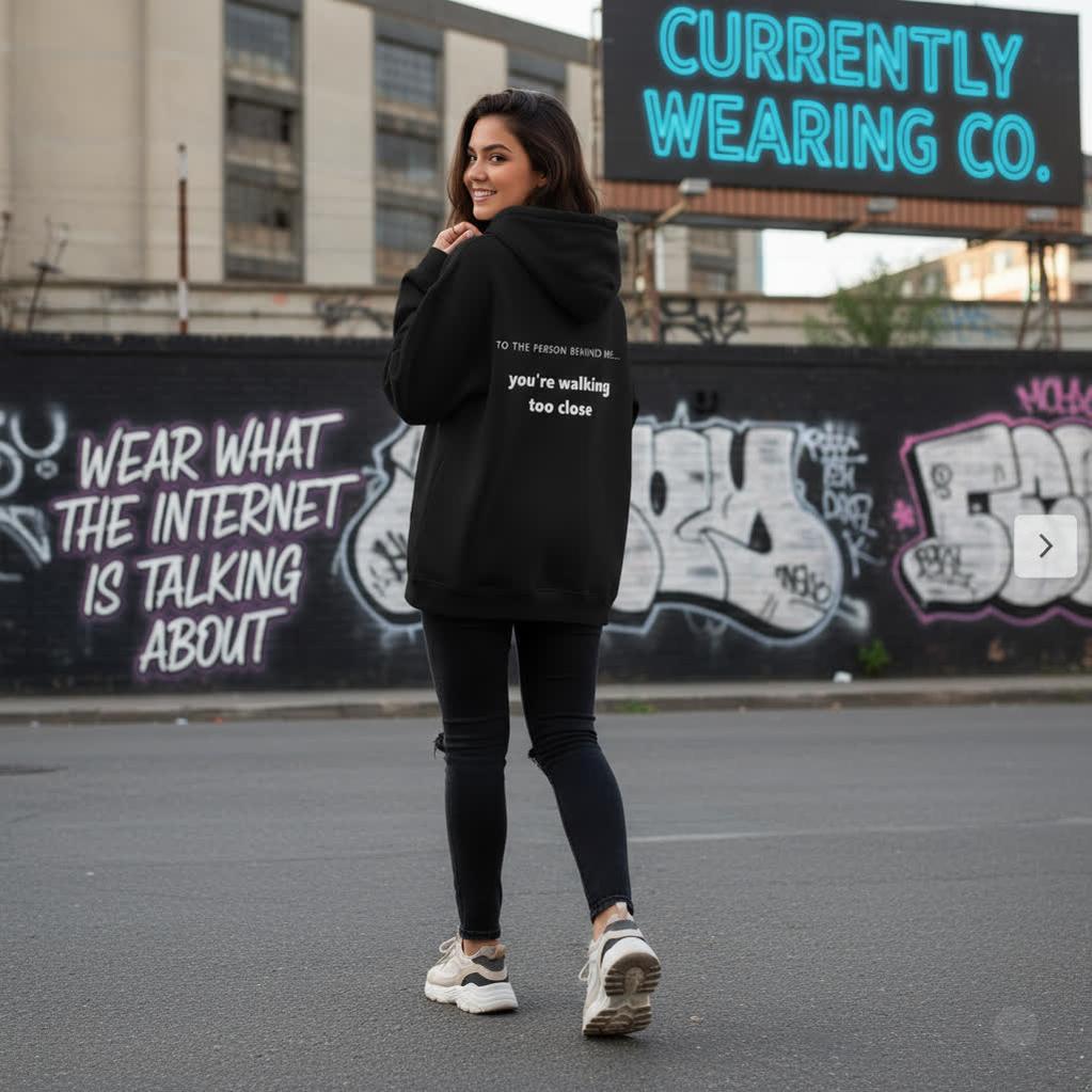 To The Person Behind Me... Viral Personal Space Hoodie. Cozy Unisex Hooded Sweatshirt, Perfect for Casual Wear, Gifts, and Celebrations, Fall Fashion, Comfy Lounge Wear, Everyday Style