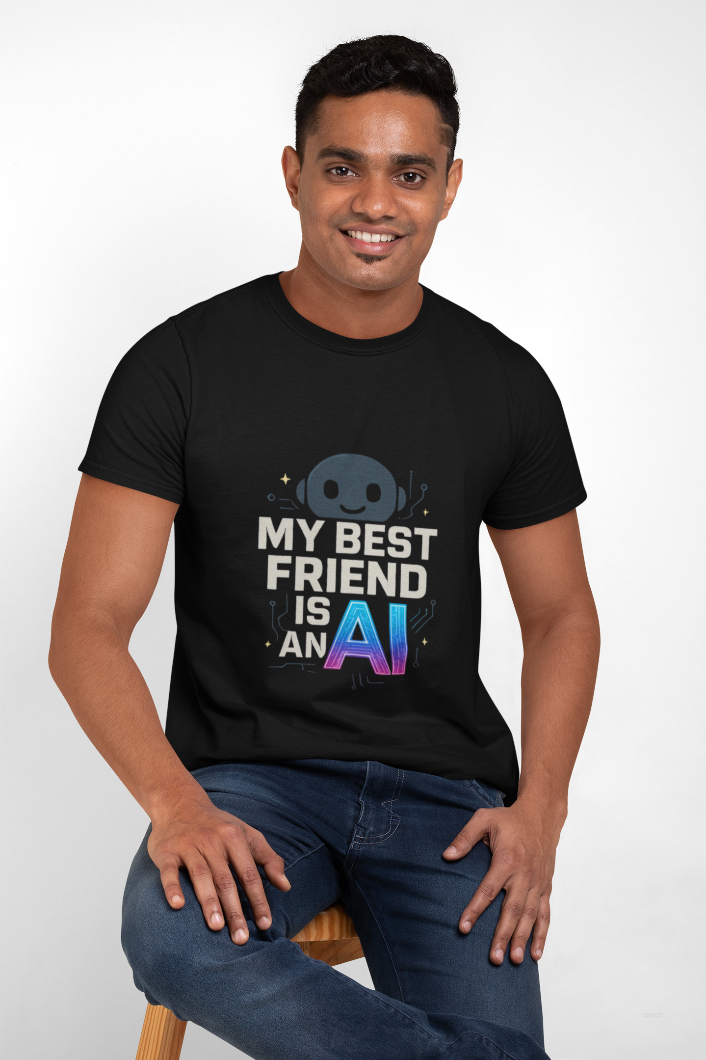 My Best Friend is an AI Graphic Tee - Tech Humor Shirt - Fun Gift for Tech Lovers, Birthday, Casual Wear, Geeky Apparel, Unique Friendship Tee