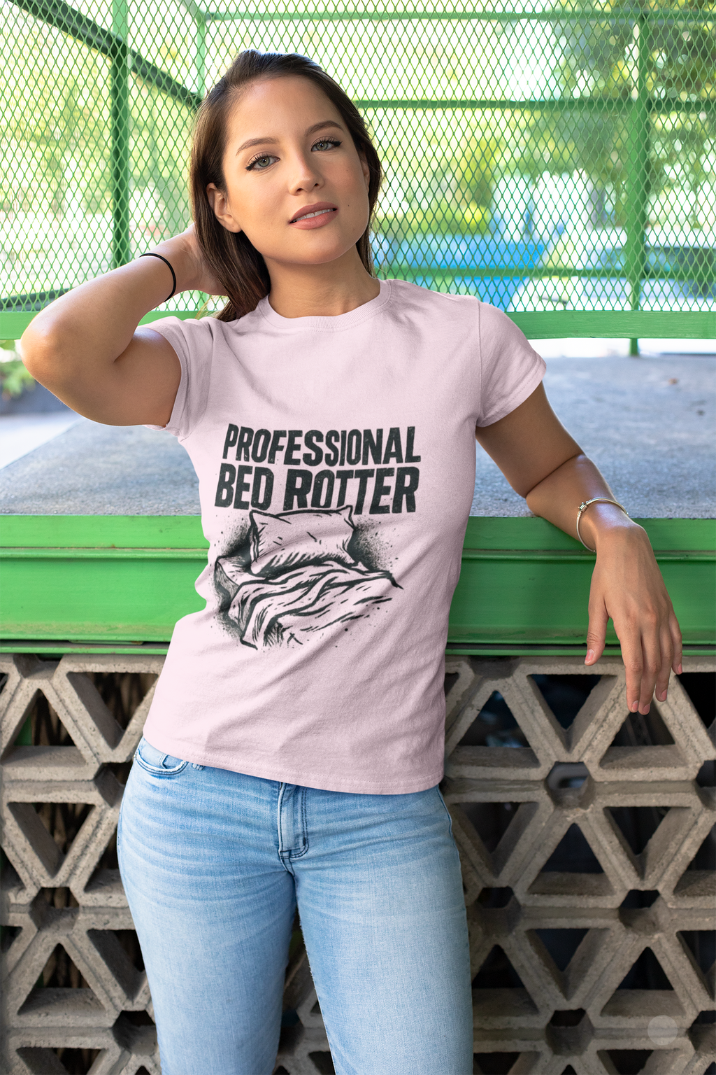 Professional Bed Rotter Funny Graphic Tee - Gen Z Mental Health Humor Shirt, Unisex Softstyle T-Shirt