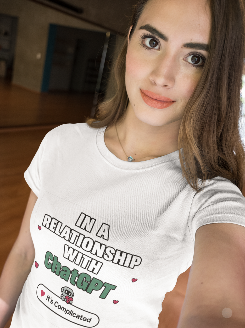 In a Relationship with ChatGPT - It's Complicated Funny, Viral Humor Unisex Softstyle T-Shirt