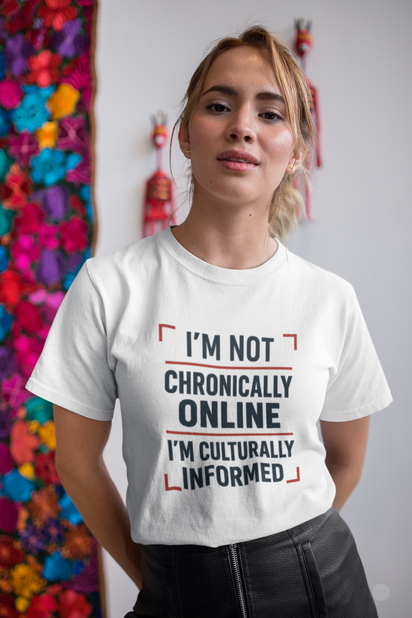 I'm Not Chronically Online I'm Culturally Informed Shirt - Funny Internet Culture Tee - Chronically Online Meme Shirt - Digital Age Humor T-Shirt, Unisex Softstyle T-Shirt