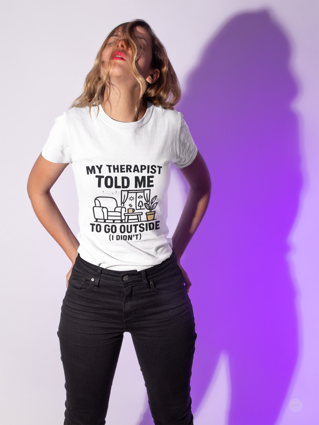 My Therapist Told Me To Go Outside I Didn't Shirt - Funny Therapy Humor Tee - Mental Health Joke Shirt - Introvert T-Shirt, Mental Health Awareness, Self-Care Apparel, Unisex Tee, Quirky Graphic Shirt