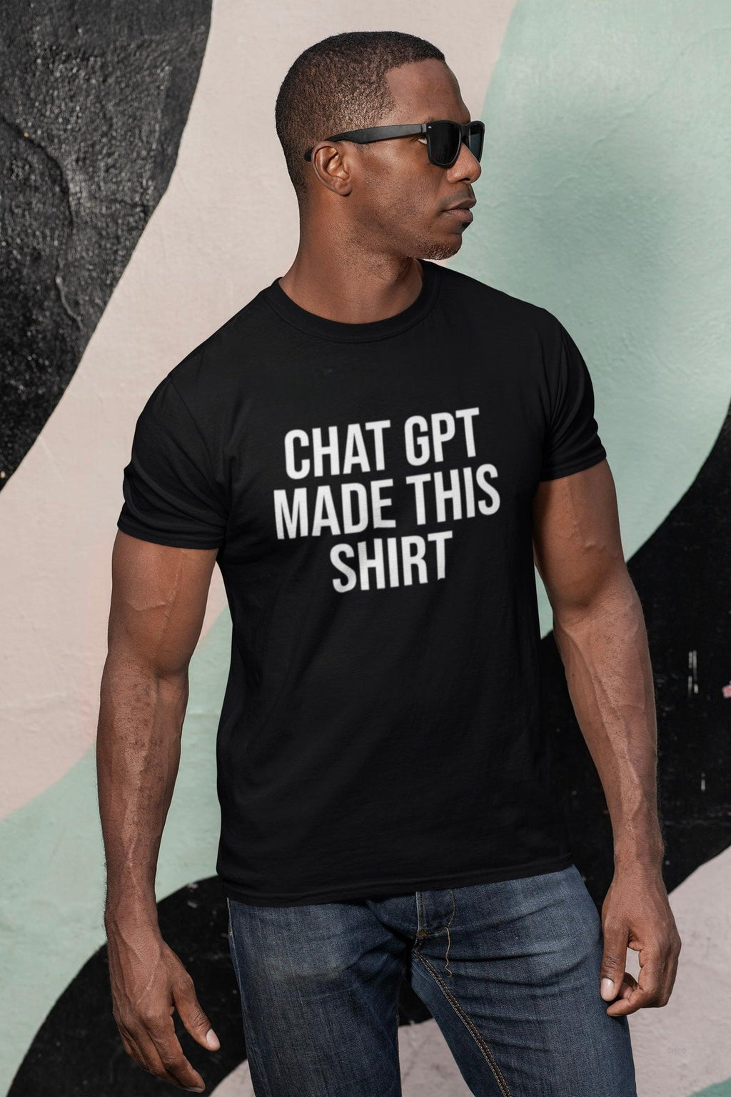 Chat GPT Made This Shirt - Funny AI Design Tee - ChatGPT Humor Shirt - Artificial Intelligence T-Shirt Unisex Softstyle, Funny Graphic Tee, Gift for Tech Enthusiasts, Casual Wear, Unique Statement Shirt