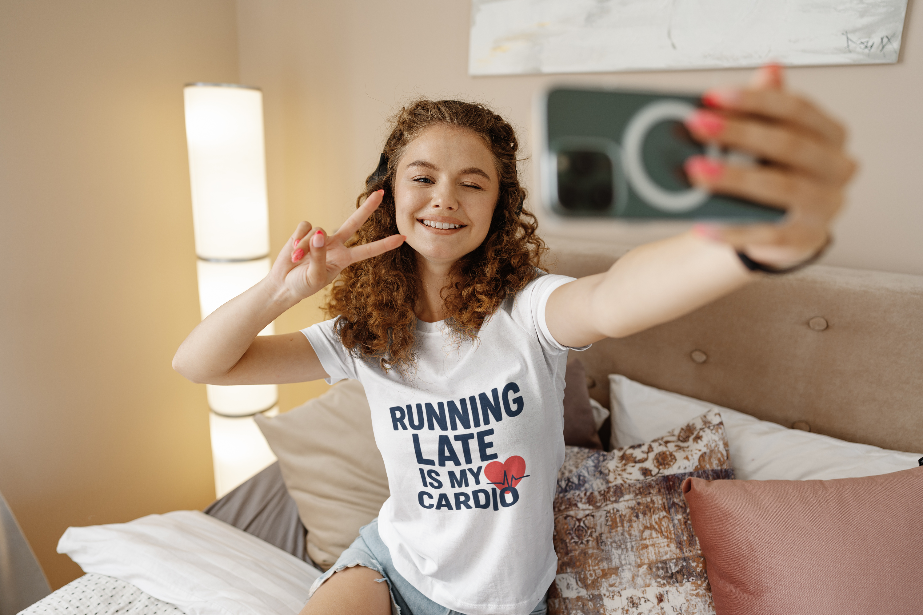 Running Late Is My Cardio Shirt - Funny Fitness Humor Tee - Workout Joke Shirt - Gym Humor T-Shirt - Chronically Late Gift, Gift for Runners, Casual Tee, Workout Shirt, Everyday Wear, Fitness Lovers