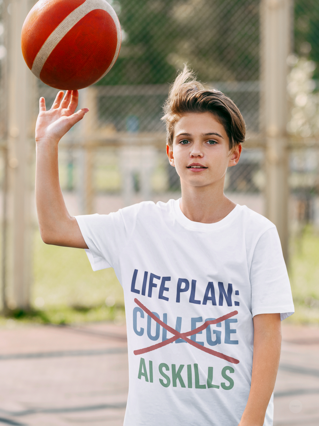 Life Plan: AI Skills T-Shirt, Unisex Softstyle T-Shirt, Funny Graphic Tee, Learning Humor, Casual Wear, College Student Gift