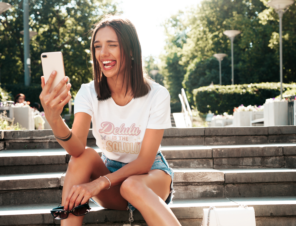 Delulu is the Solulu Shirt - Funny Delusion Tee, Internet Slang Shirt, Gen Z Humor Tee, Trendy Graphic Shirt, Unisex Softstyle T-Shirt