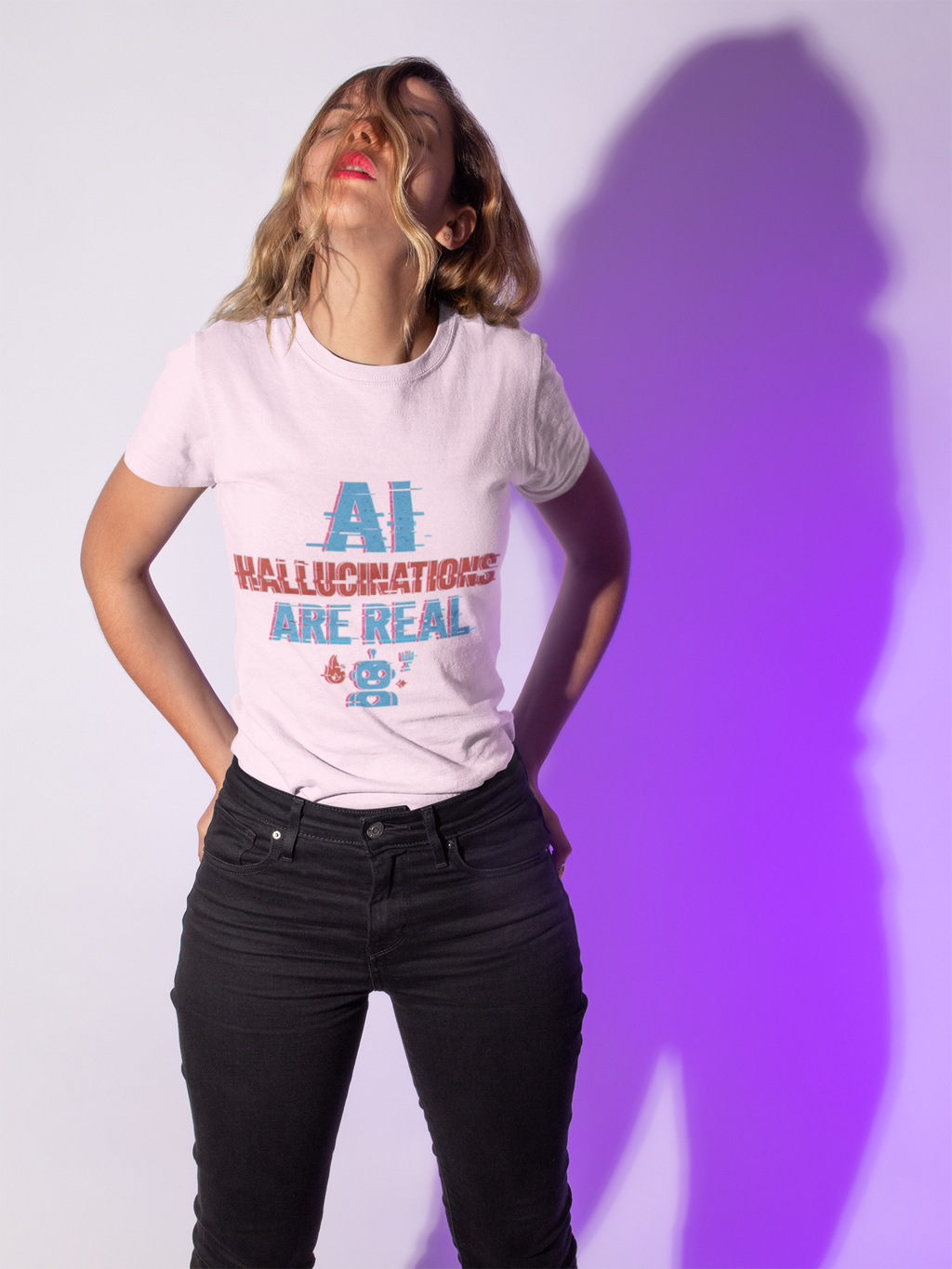 AI Hallucinations Are Real Shirt - Funny Machine Learning Tee - AI Developer Humor Shirt - Tech Hallucination T-Shirt, Unisex Softstyle T-Shirt