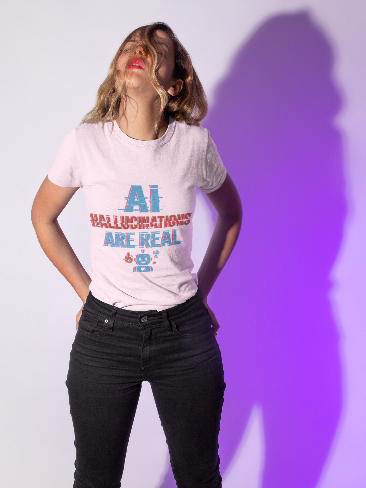 AI Hallucinations Are Real Shirt - Funny Machine Learning Tee - AI Developer Humor Shirt - Tech Hallucination T-Shirt, Unisex Softstyle T-Shirt
