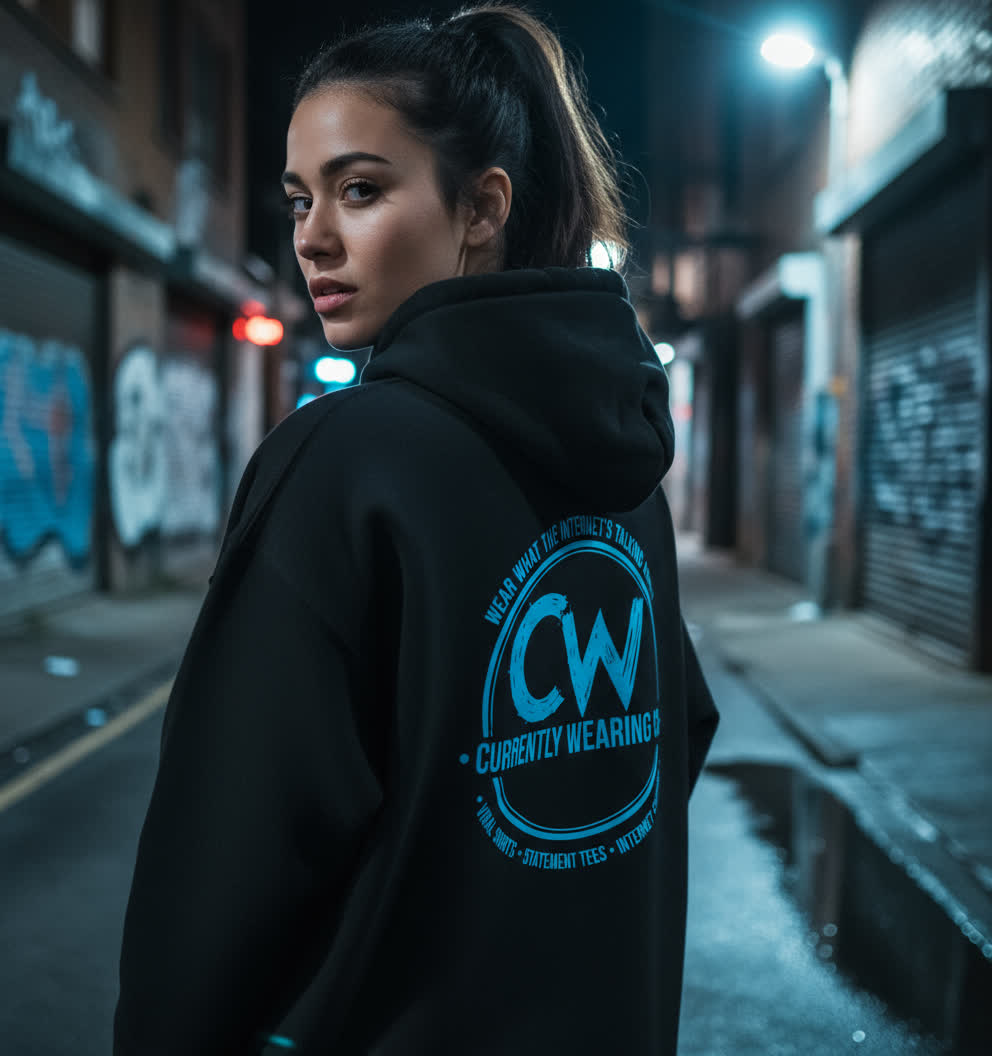 Currently Wearing™ Signature Hoodie — Life’s Better When You’re Currently Wearing the Brand, Unisex Heavy Blend Hoodie - Comfortable Casual Wear for Everyday Style