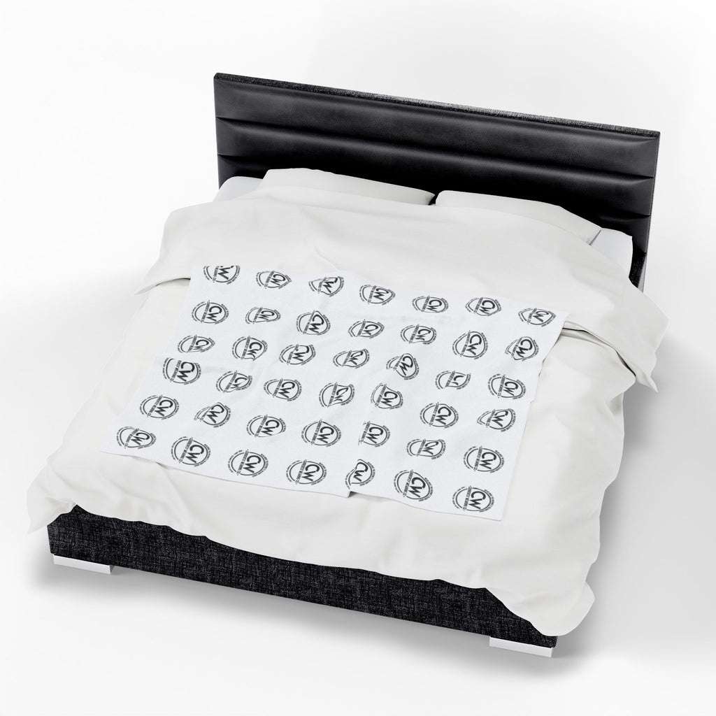 Currently Wearing Co.™ Signature Throw Blanket — CW Monogram Edition,  Velveteen Plush Blanket