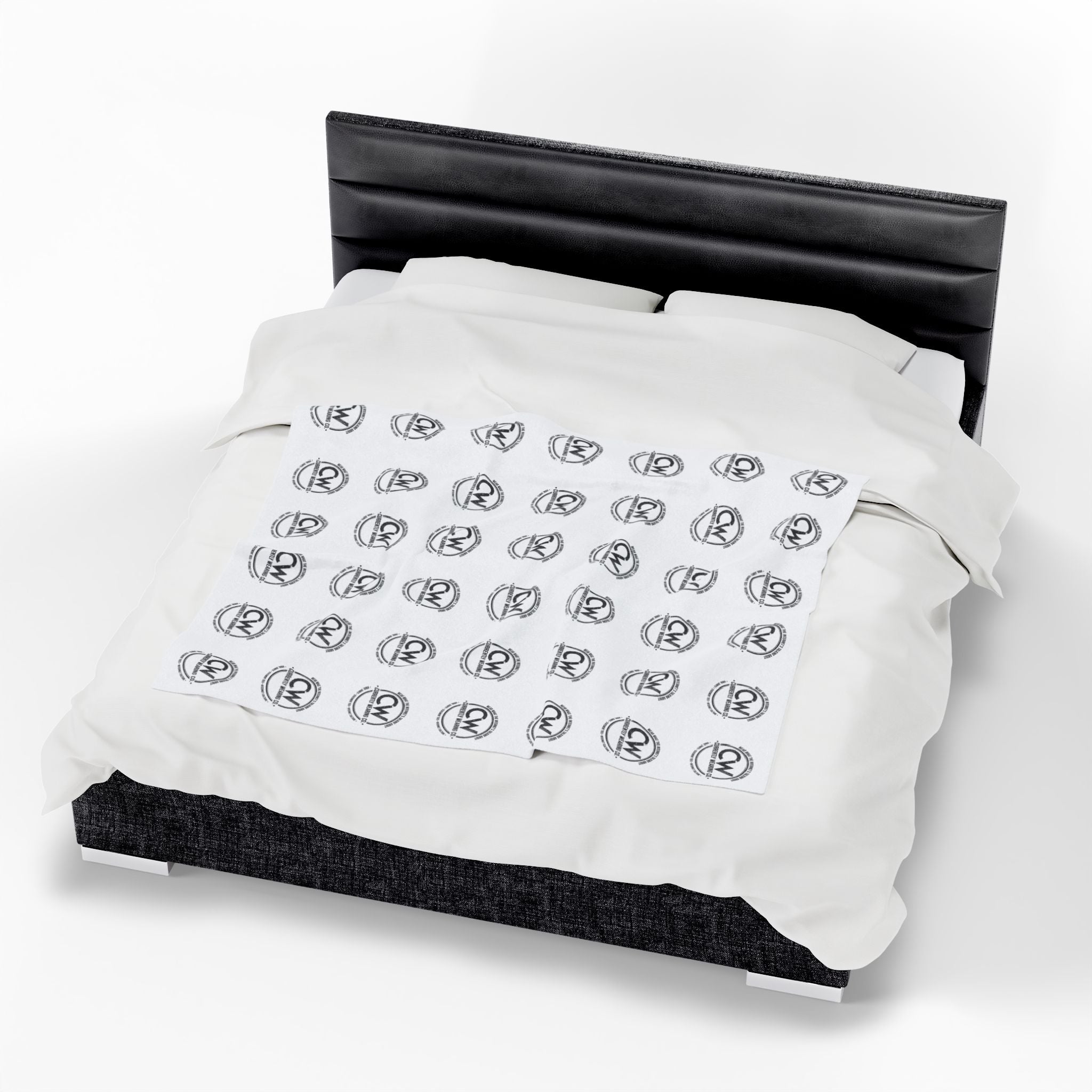 Currently Wearing Co.™ Signature Throw Blanket — CW Monogram Edition,  Velveteen Plush Blanket