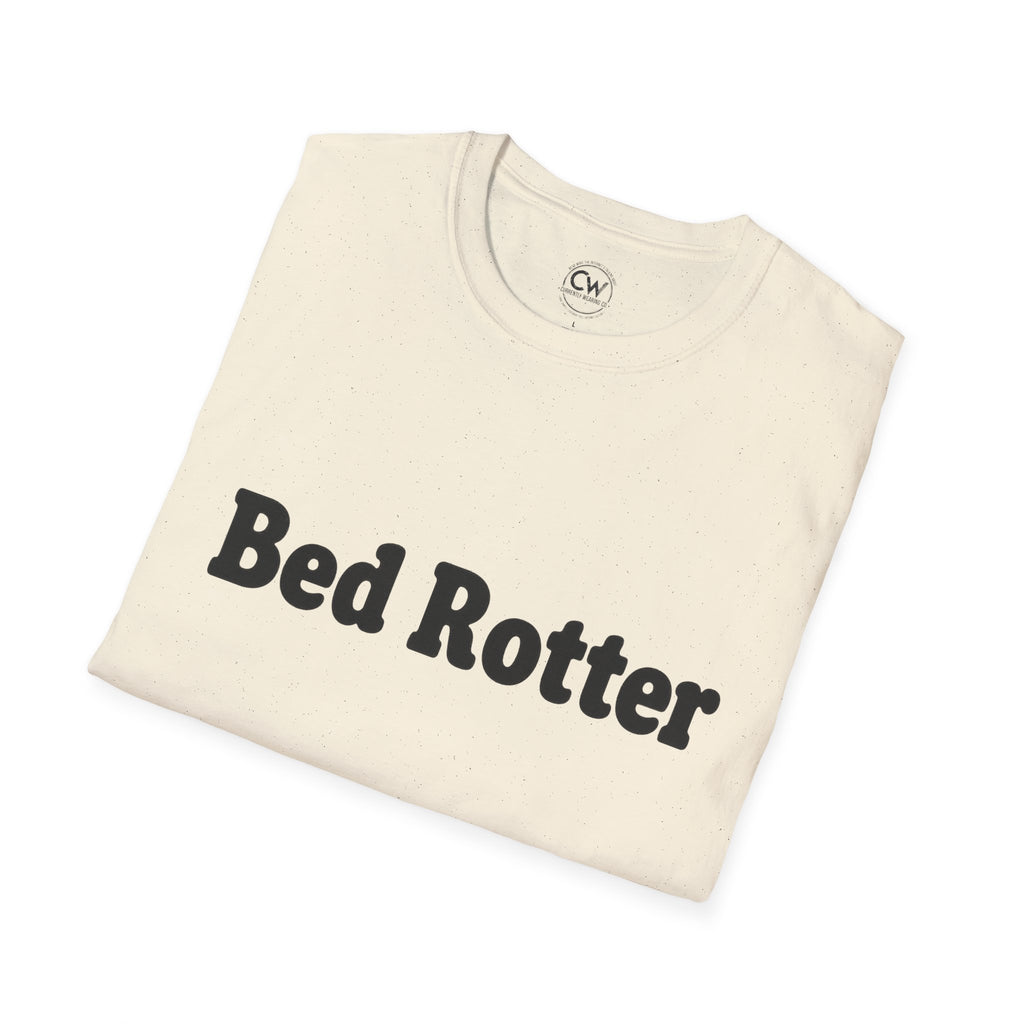 Bed Rotter Shirt - Funny Lazy Day Tee - Gen Z Slang Shirt - Bed Rotting Lifestyle T-Shirt, Unisex Softstyle T-Shirt, Casual Fashion, Gift for Sleep Lovers, Lazy Day Tee, Comfortable Everyday Wear, Relaxation Shirt