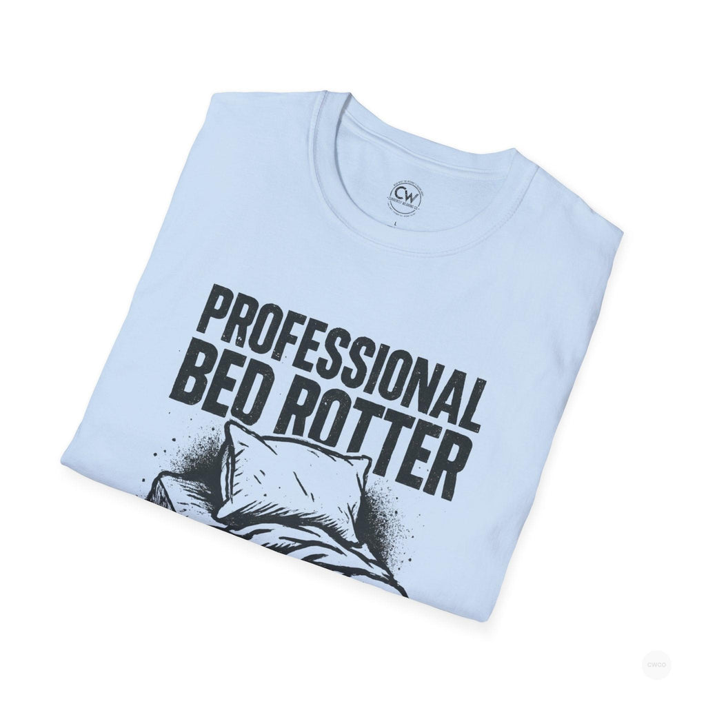 Professional Bed Rotter Funny Graphic Tee - Gen Z Mental Health Humor Shirt, Unisex Softstyle T-Shirt