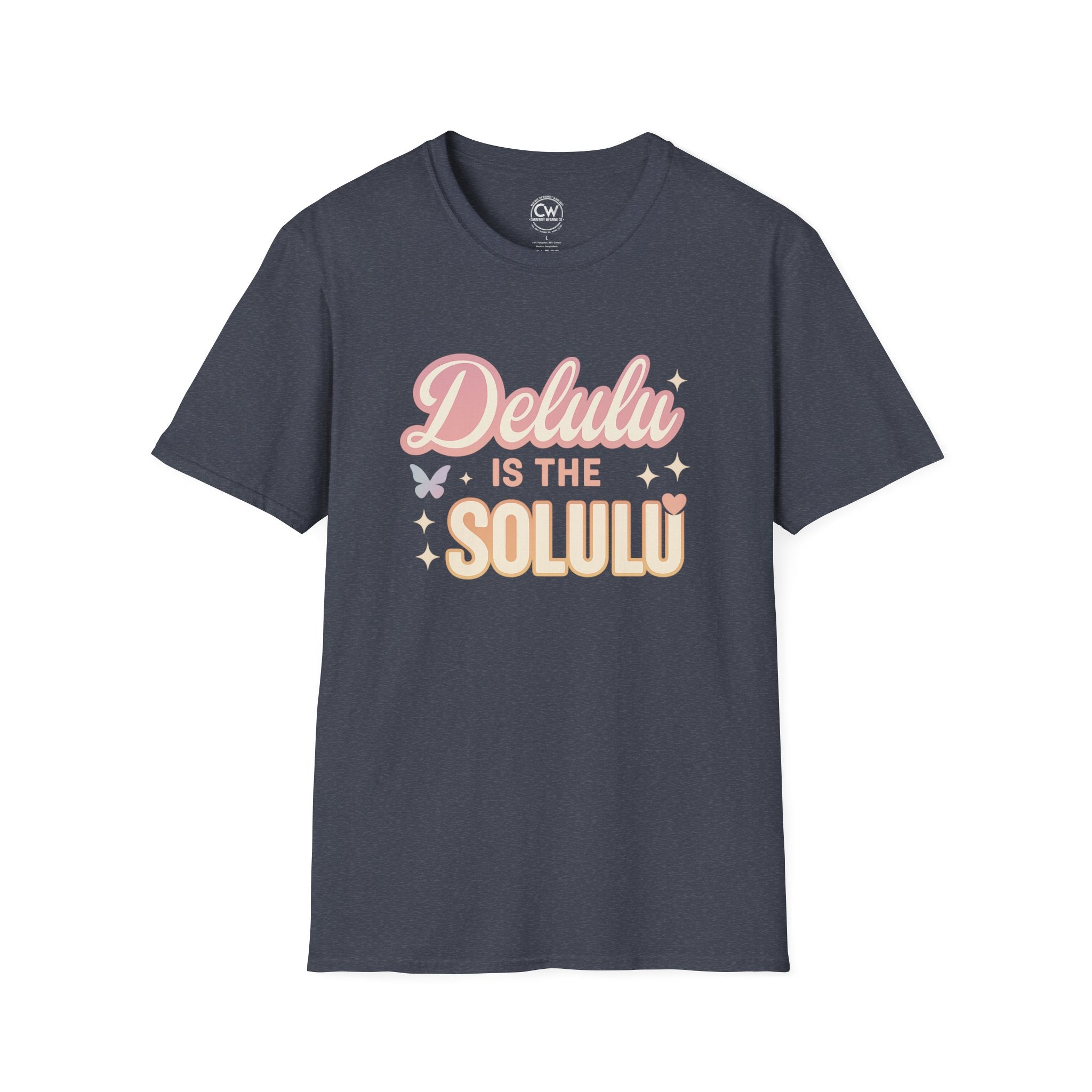 Delulu is the Solulu Shirt - Funny Delusion Tee, Internet Slang Shirt, Gen Z Humor Tee, Trendy Graphic Shirt, Unisex Softstyle T-Shirt
