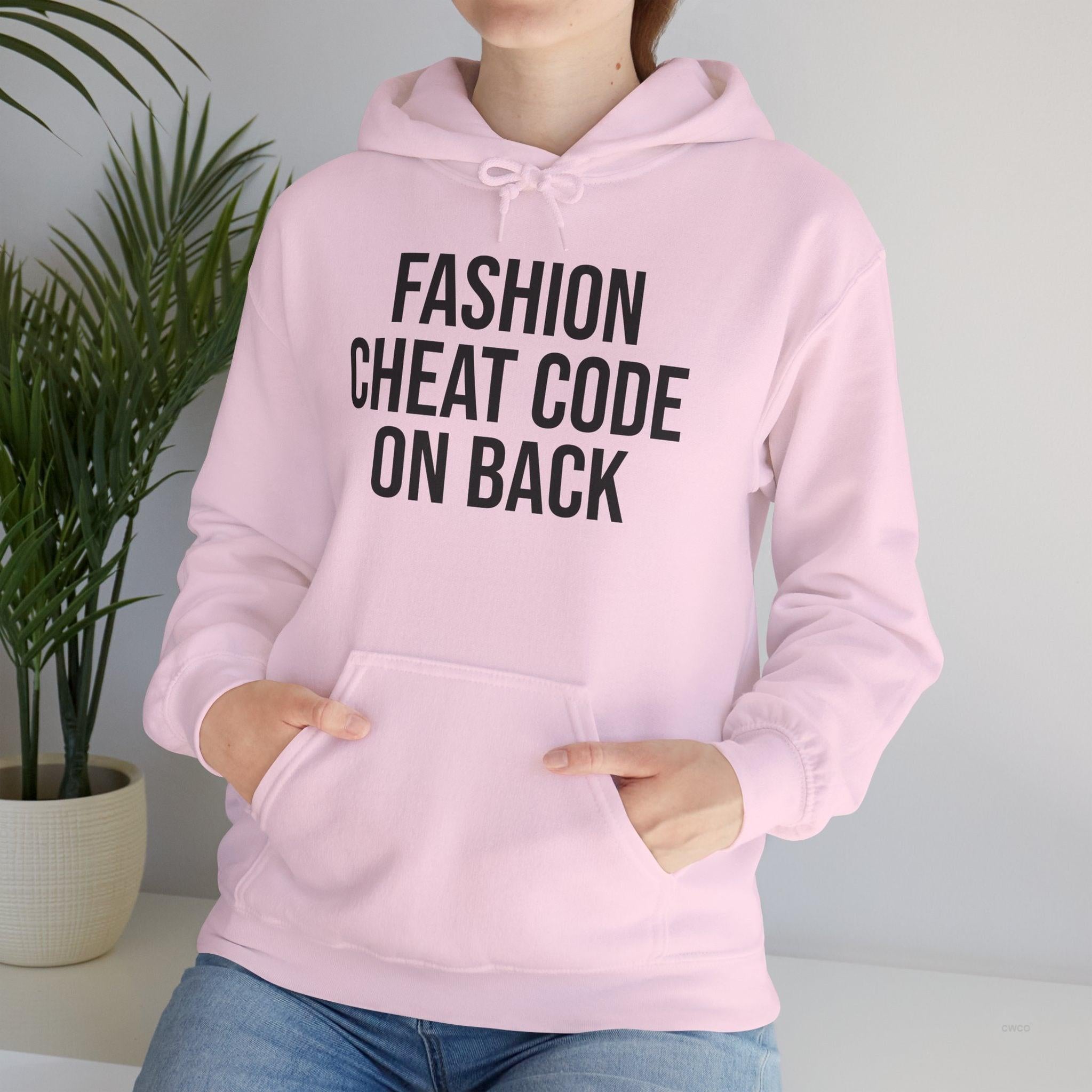 Fashion Cheat Code Hoodie - Signature Streetwear Statement Hoodie | Cozy Streetwear for Casual Days, Lounge Wear, Gift Idea, Trendy Fashion