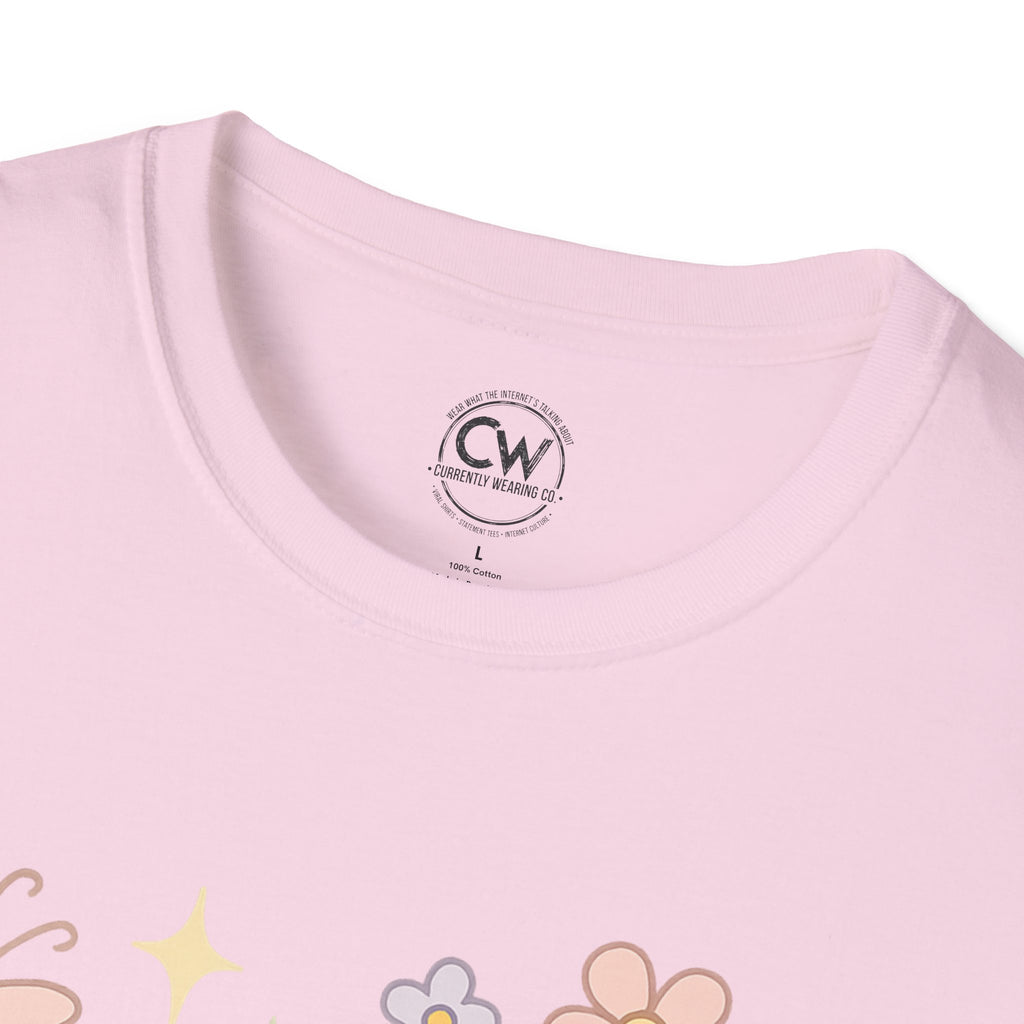 Touch Grass Shirt - Funny Internet Slang Tee, Chronically Online Shirt, Self-Aware Humor Tee, Go Outside Reminder Shirt, Unisex Softstyle T-Shirt - Nature-Inspired Floral Tee