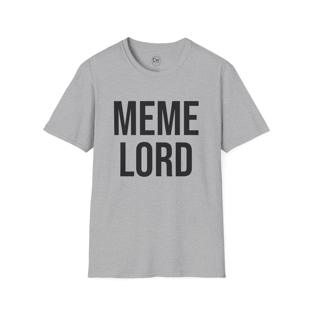 Meme Lord Shirt - Funny Internet Culture Tee - Meme King Shirt - Social Media Humor T-Shirt, Casual Tee for Gamers, Meme Enthusiasts, Birthday Gift, Relaxed Fit, Humor Apparel
