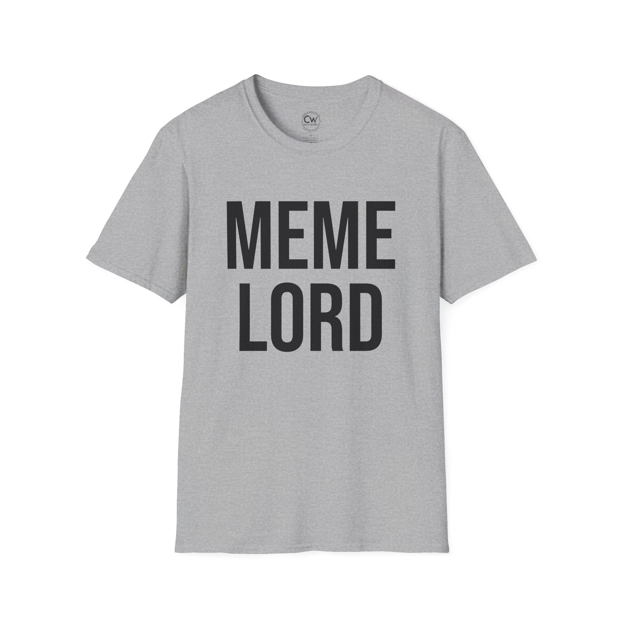 Meme Lord Shirt - Funny Internet Culture Tee - Meme King Shirt - Social Media Humor T-Shirt, Casual Tee for Gamers, Meme Enthusiasts, Birthday Gift, Relaxed Fit, Humor Apparel