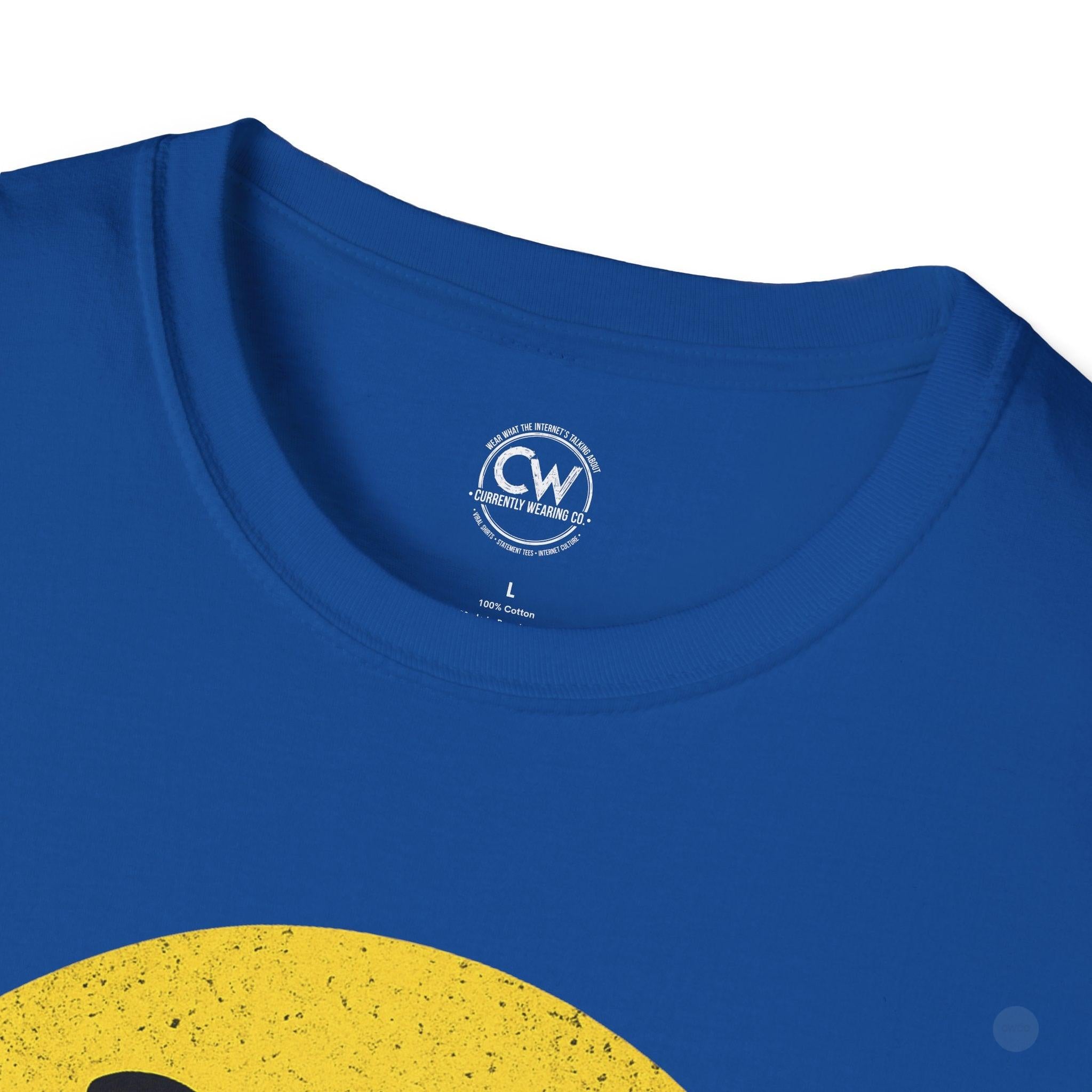 Evil Smiley Face Tee - Mischievous Devil Emoji Graphic Shirt, Unisex Softstyle T-Shirt