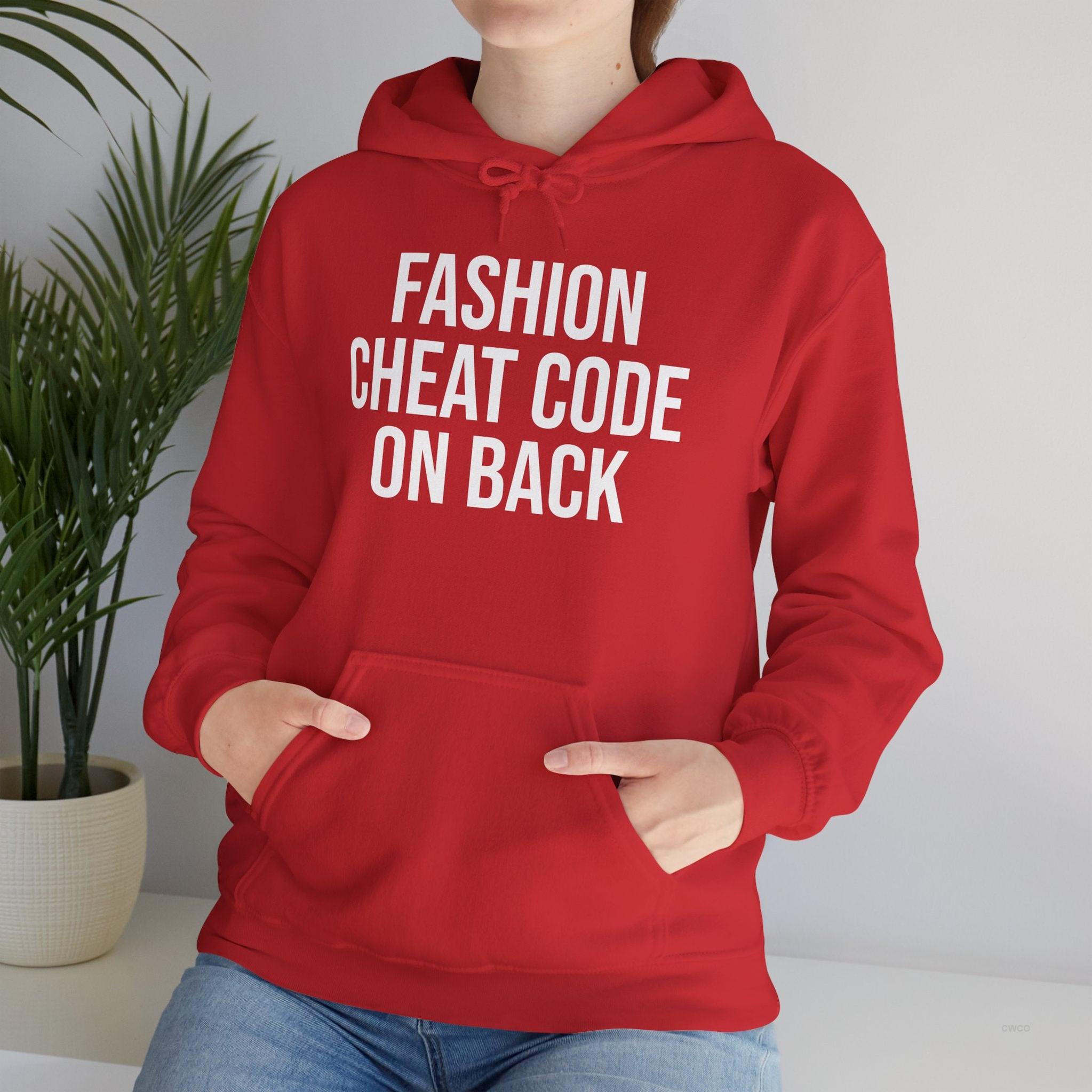 Fashion Cheat Code Hoodie - Signature Streetwear Statement Hoodie | Cozy Streetwear for Casual Days, Lounge Wear, Gift Idea, Trendy Fashion