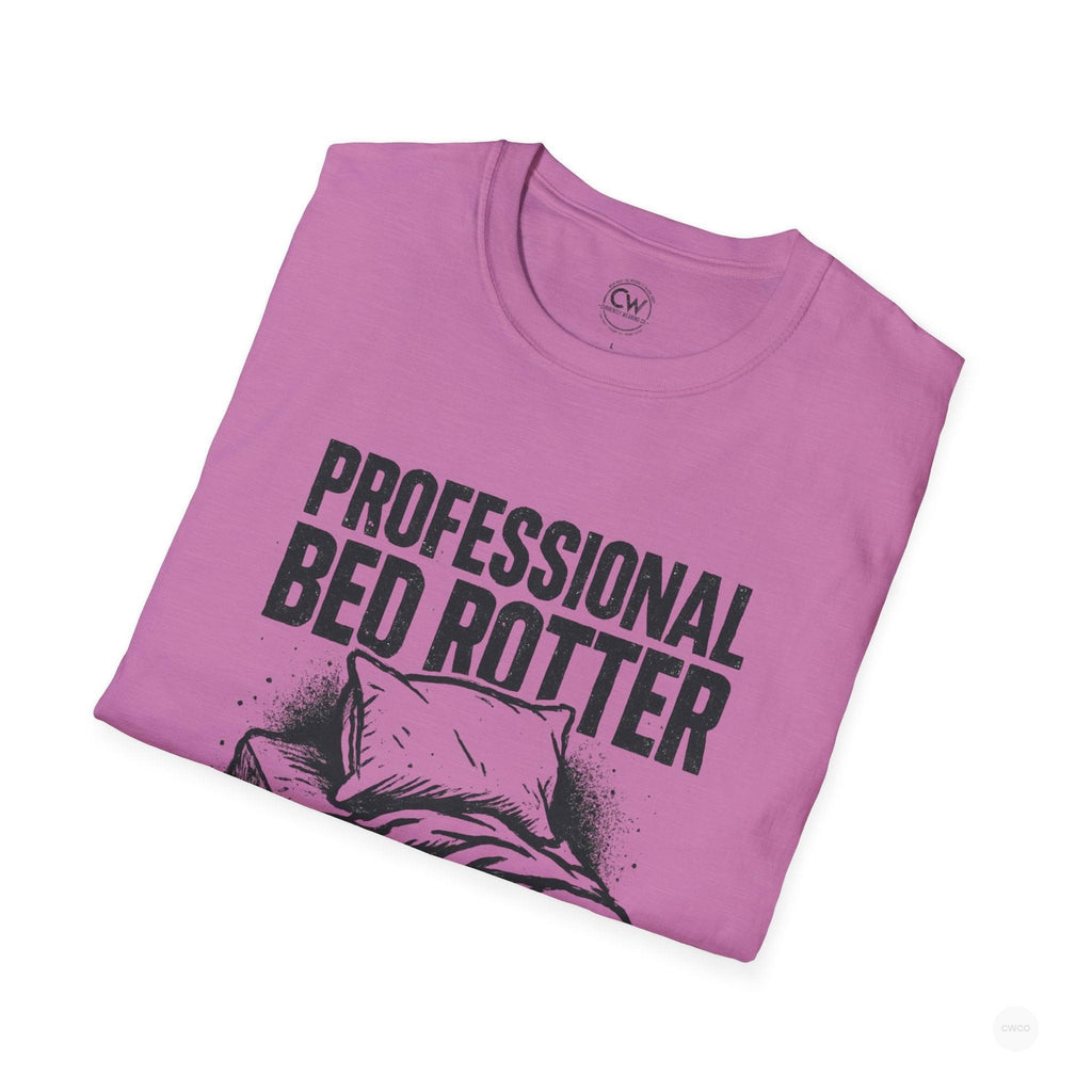Professional Bed Rotter Funny Graphic Tee - Gen Z Mental Health Humor Shirt, Unisex Softstyle T-Shirt